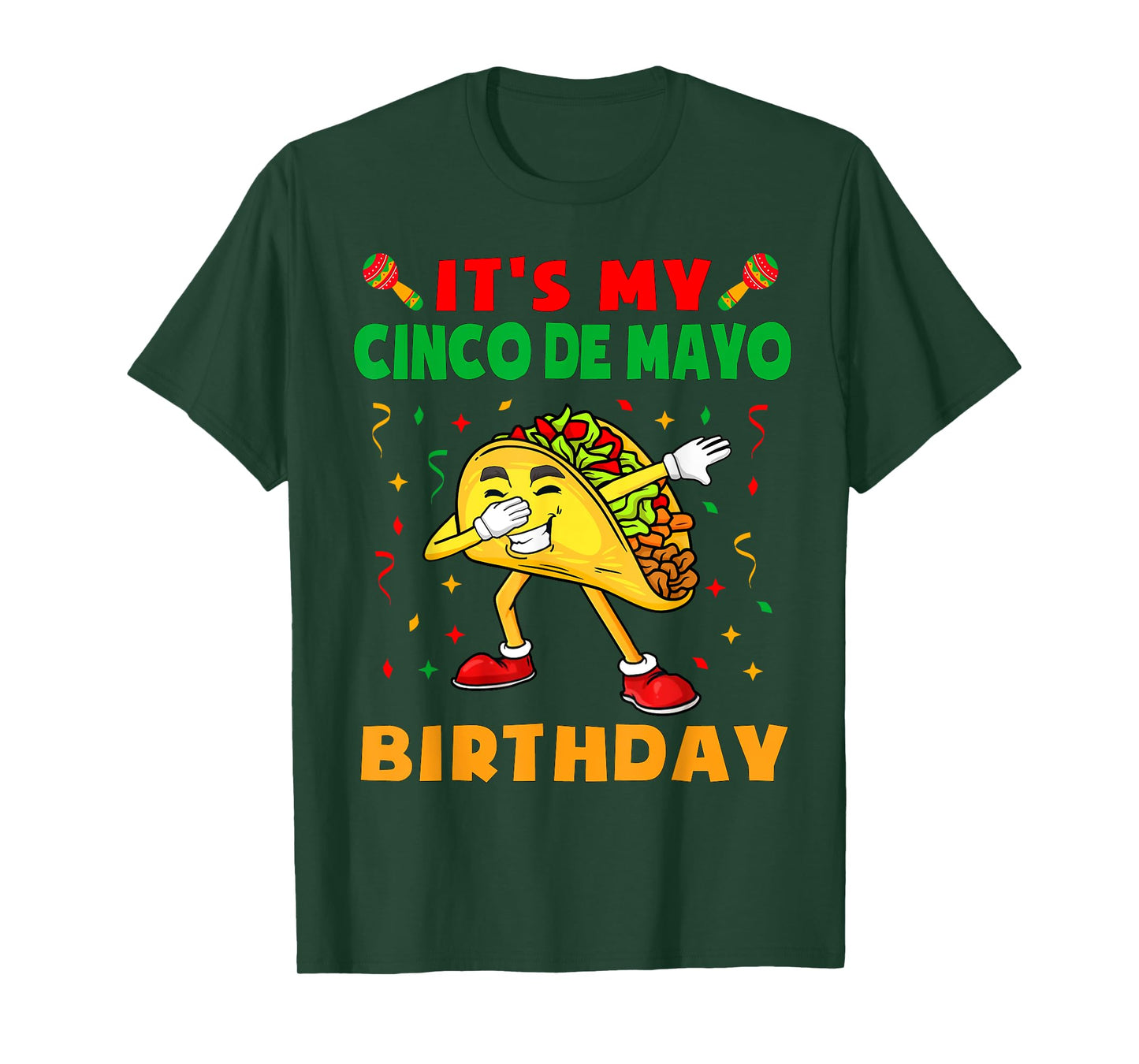 It's My Cinco De Mayo Birthday Funny Taco Party Kids Boys T-Shirt