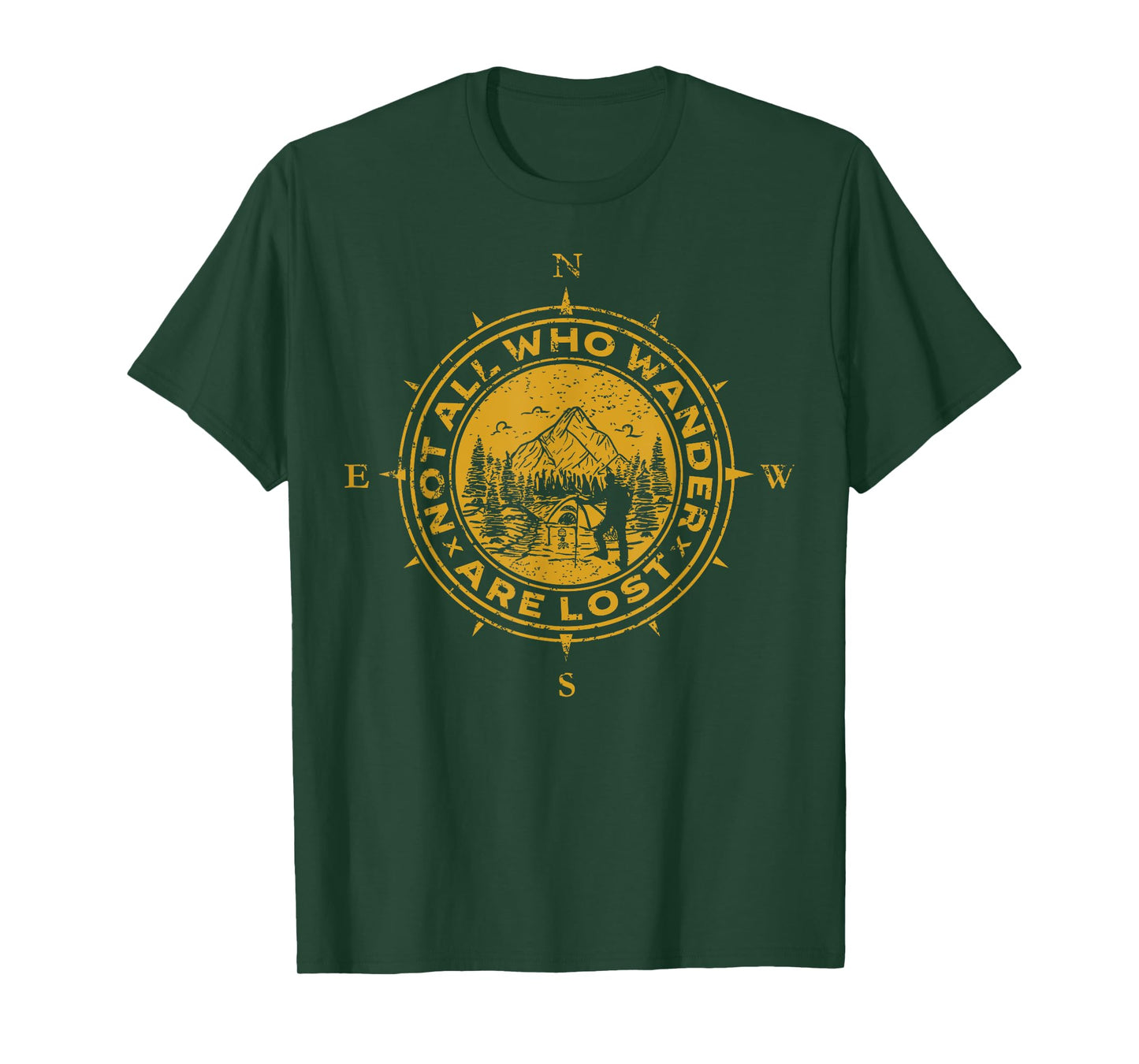 Not All Who Wander Are Lost Compass T-Shirt