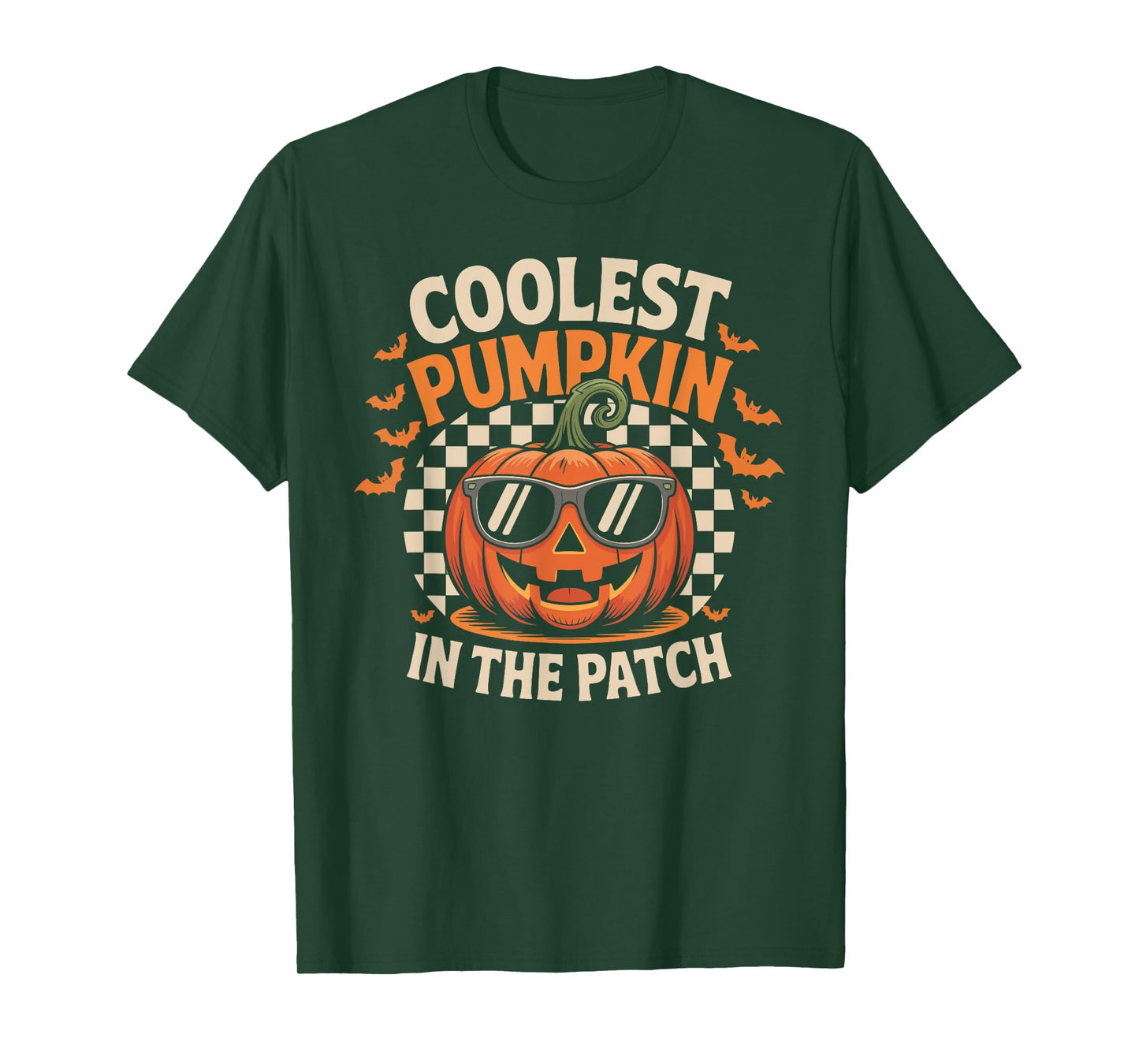 Coolest Pumpkin in The Patch Halloween Boys Girls Kids T-Shirt
