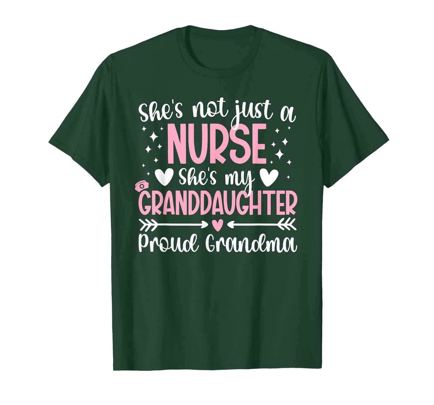 Proud Grandma Of A Nurse Grandmother Nurse Grandma T-Shirt