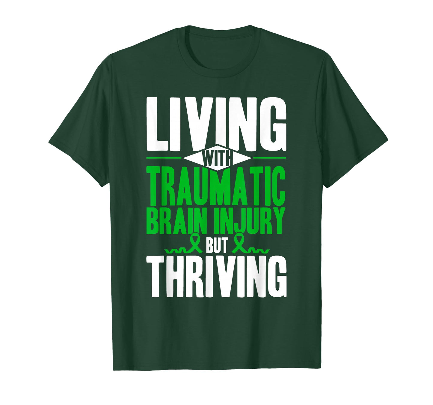 Living With Traumatic Brain Injury Support Awareness T-Shirt