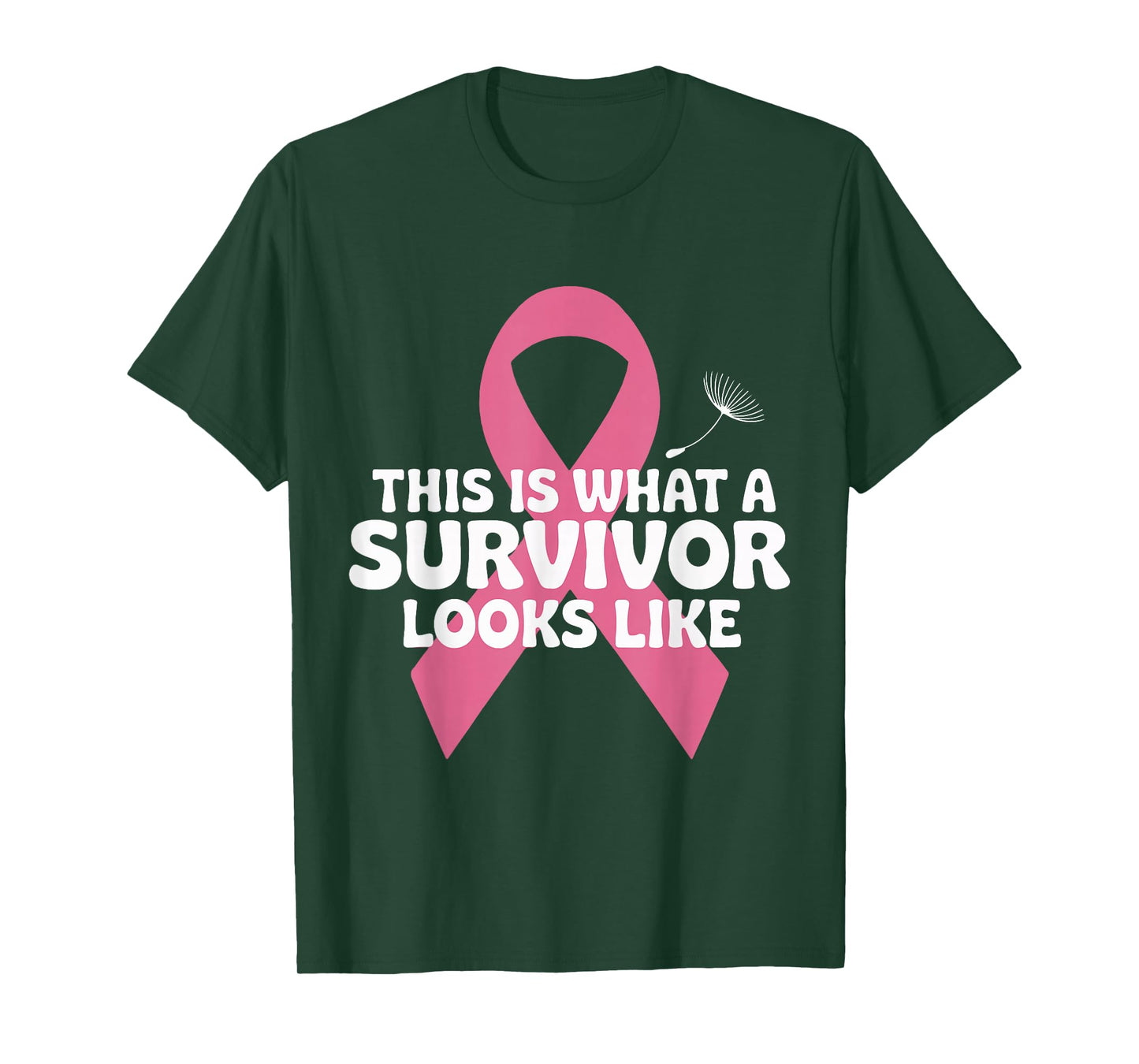 Breast Cancer Survivor Pink Ribbon Awareness Strong Warrior T-Shirt