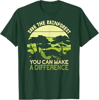 Save the Rainforest Earth Day Go Green T-Shirt