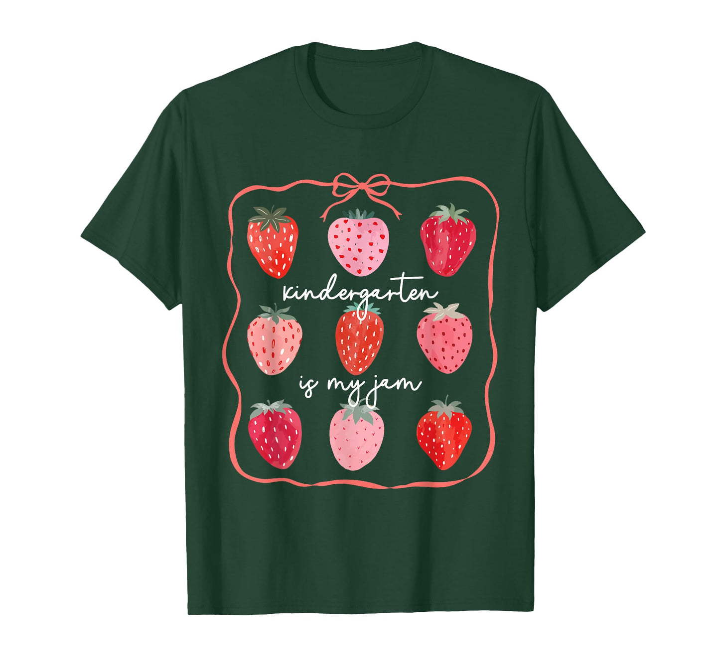 Kindergarten Is My Jam Strawberry Teachers Students T-Shirt