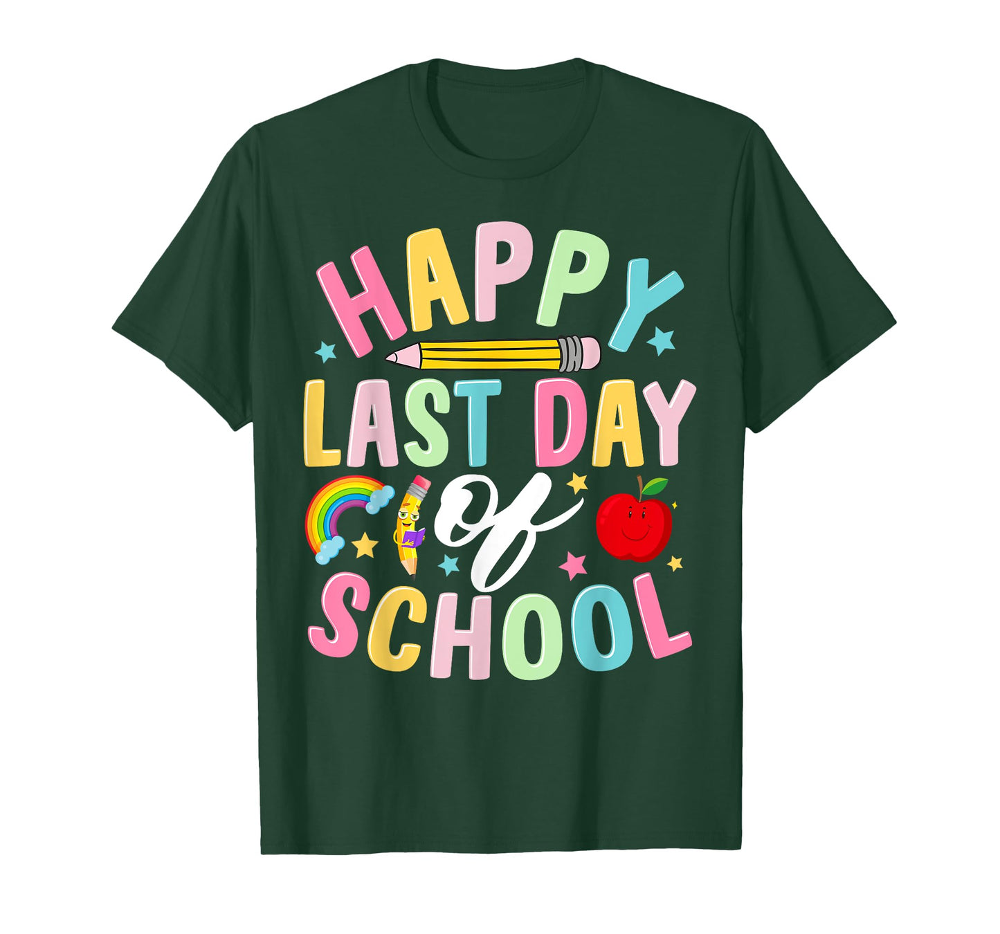 Last Day Of School Teacher And Students School Graduation T-Shirt
