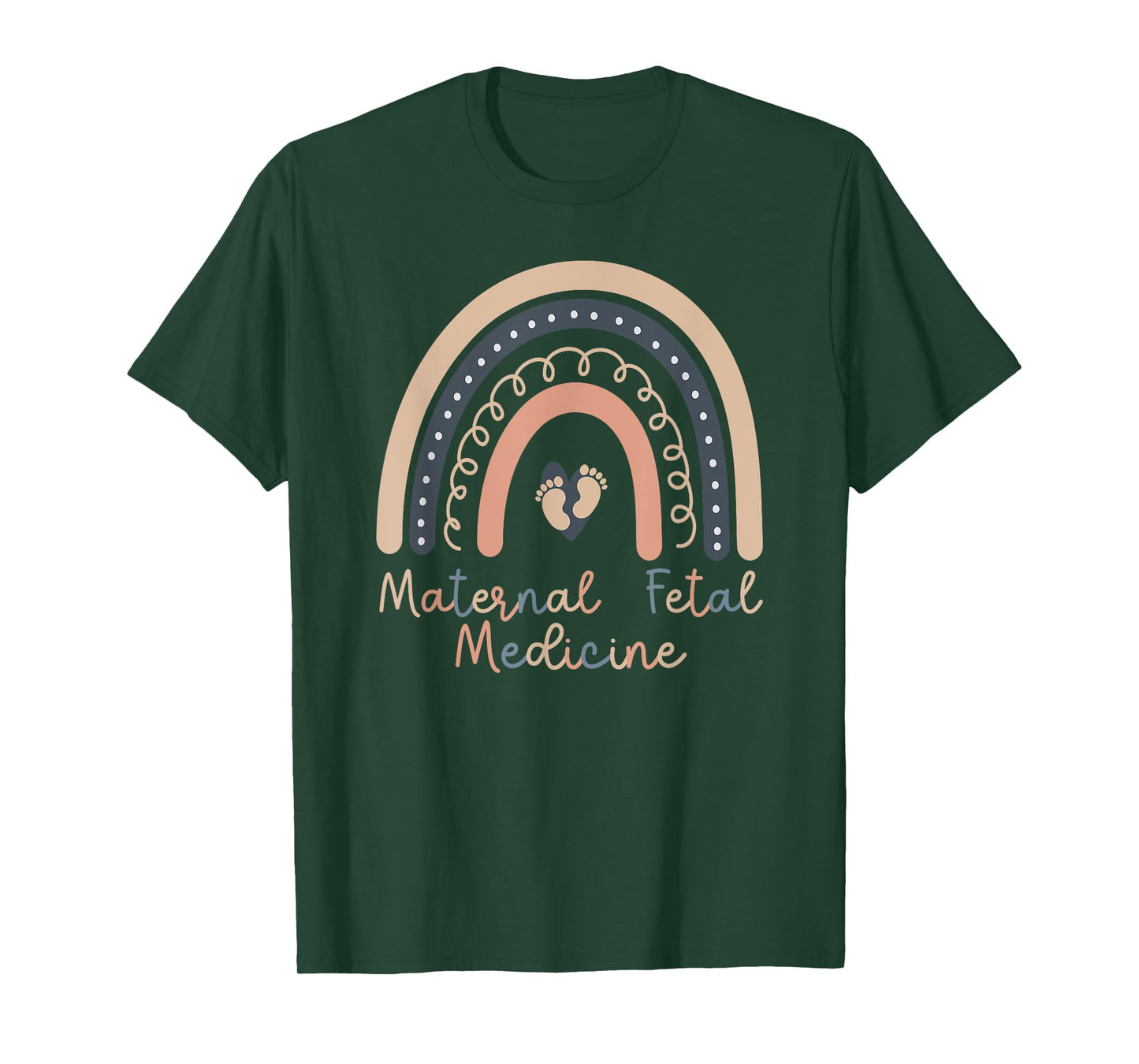 Maternal Fetal Medicine Rainbow MFM Nurse MFM Sonographer T-Shirt