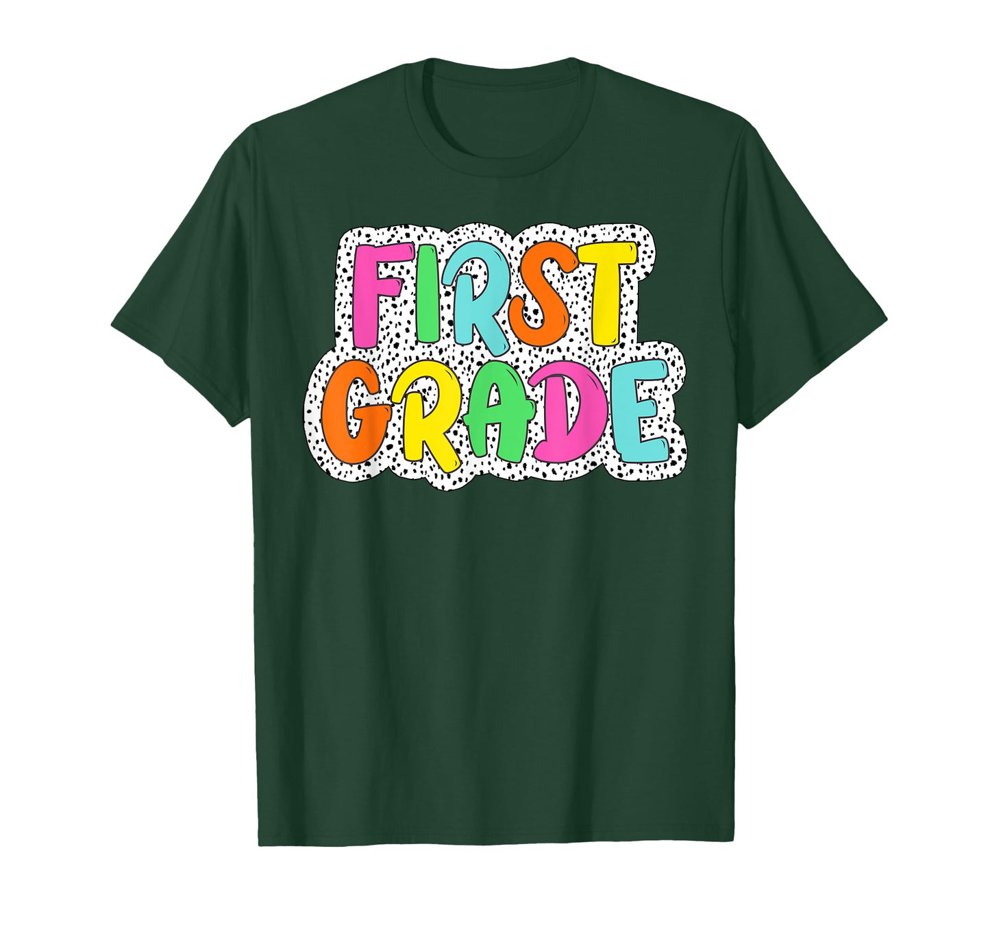 First Grade Back To School Dalmatian Dots Teacher Student T-Shirt