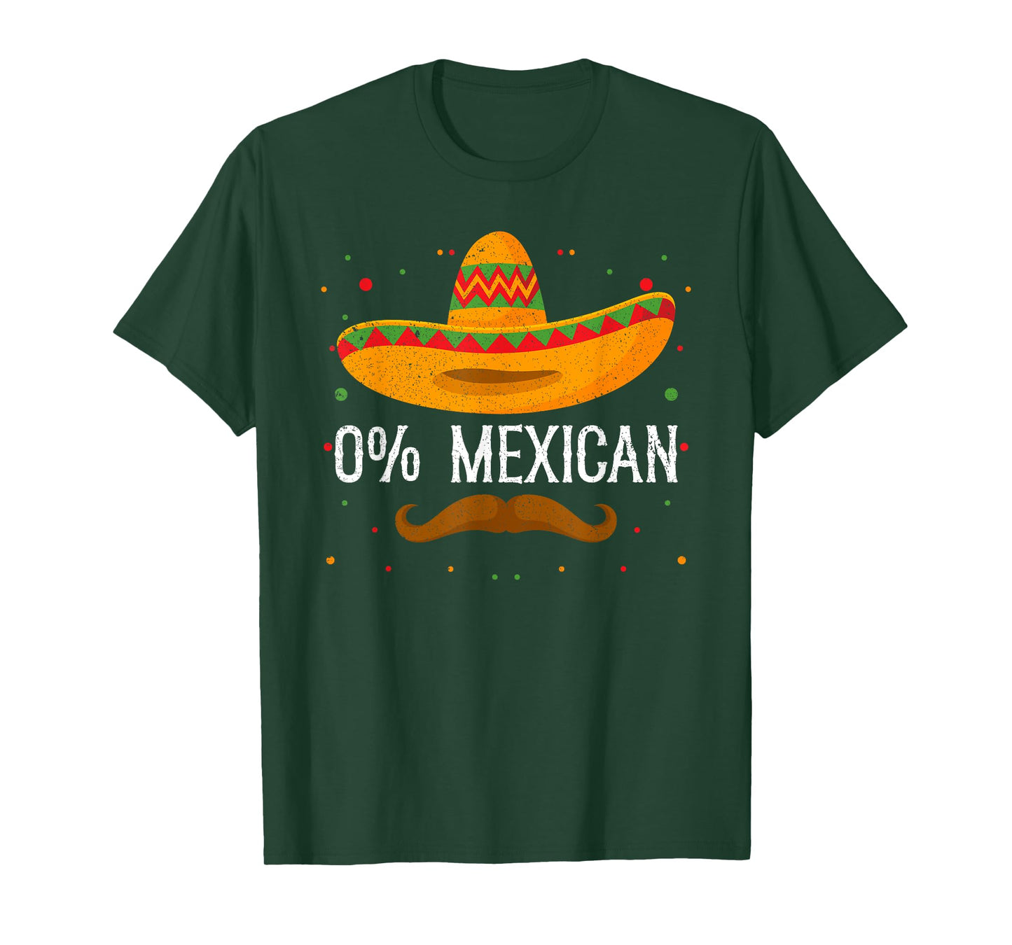 0% Mexican Cinco de Mayo Sombrero Mexican Party Fiesta T-Shirt