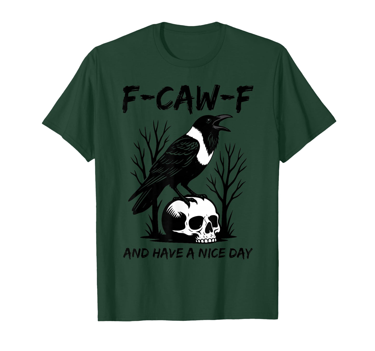 F-CAW-F Pied Crow South Africa Polite Thanksgiving Funny T-Shirt
