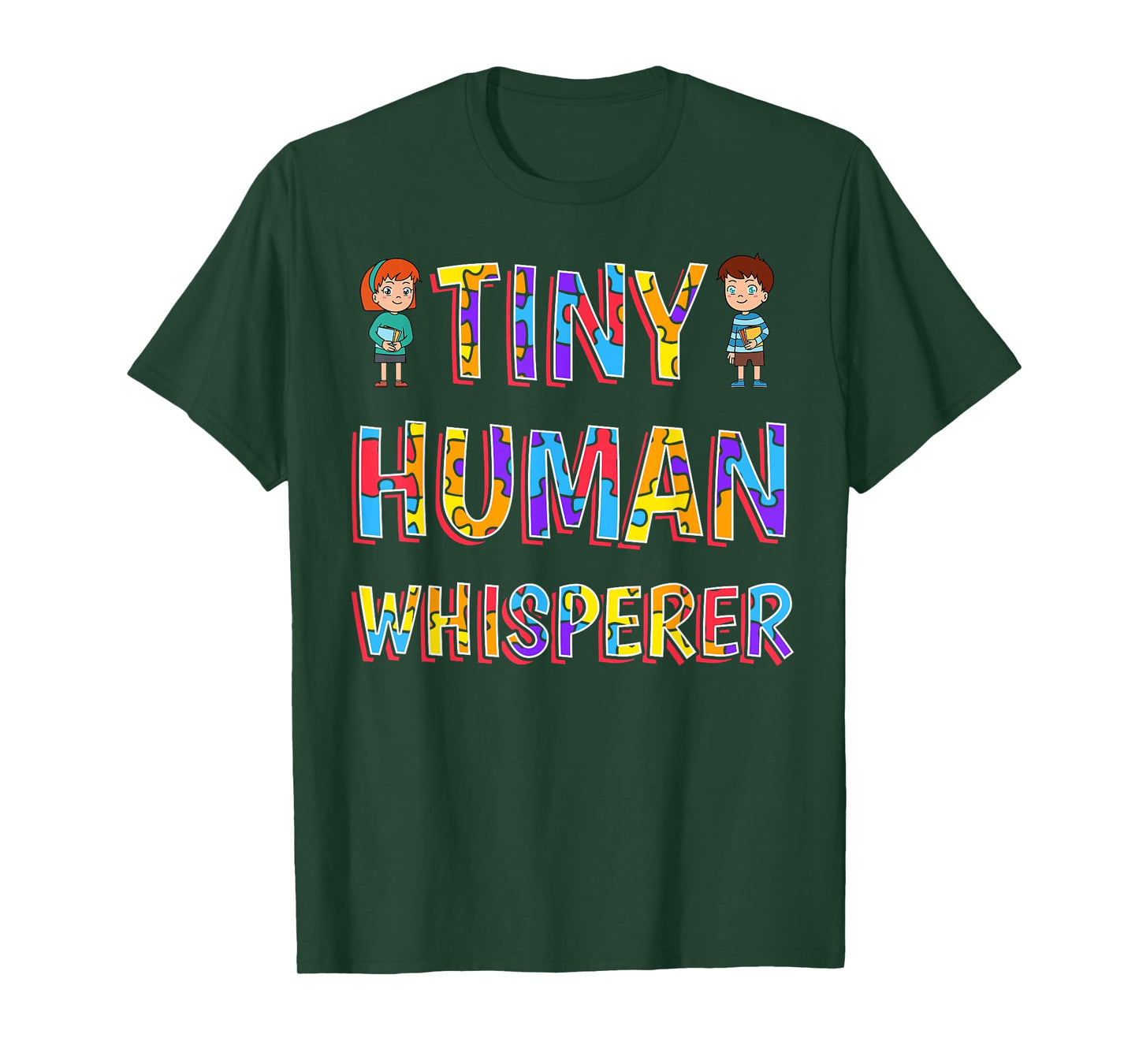 Tiny Human Whisperer Preschool Teacher Pre-K Pre-Primary T-Shirt