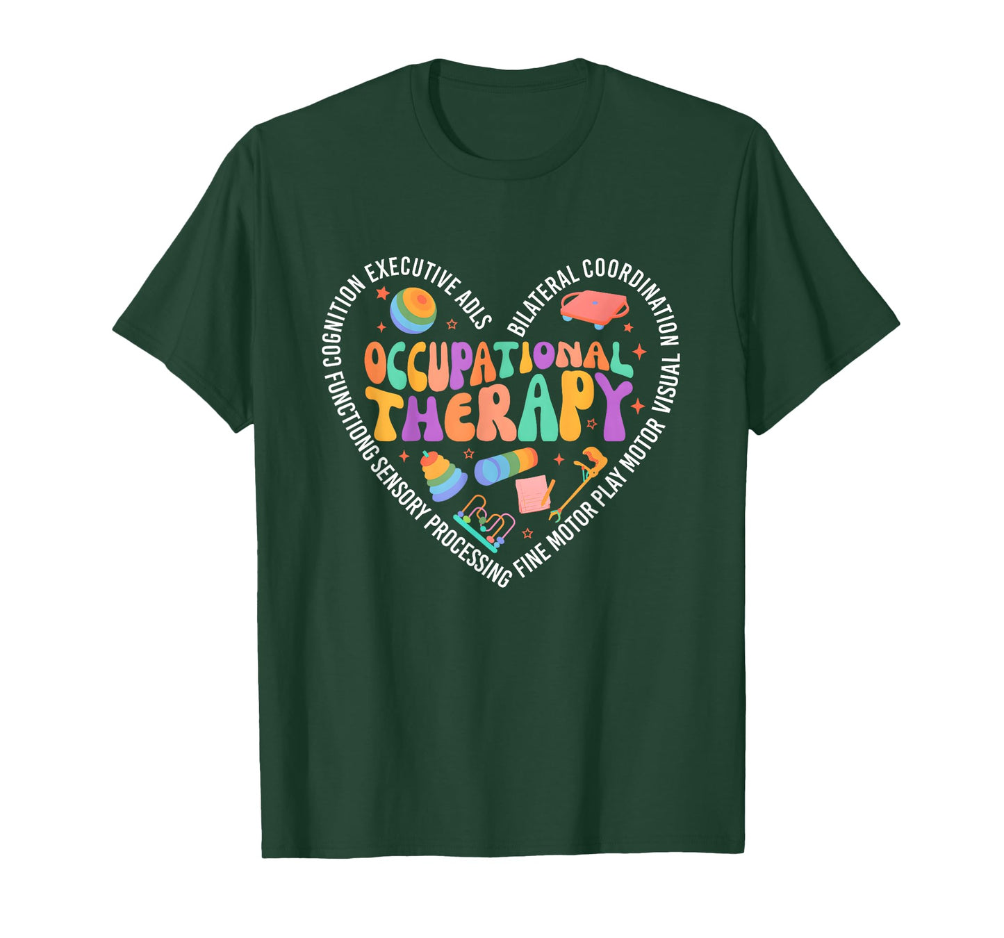 Occupational Therapy Groovy Occupational Therapist OT T-Shirt