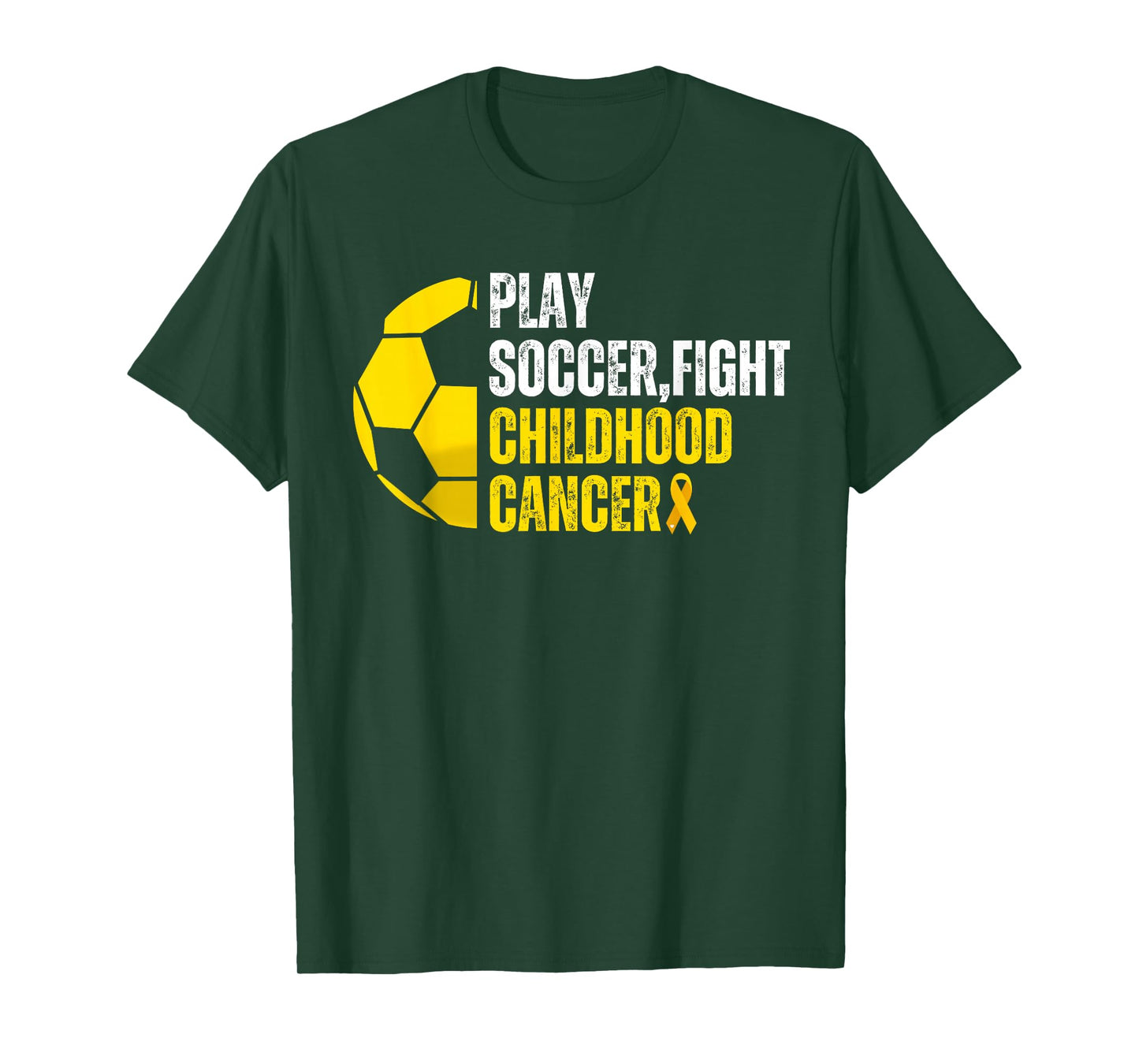 Soccer Player Ball Lovers Support Childhood Cancer Awareness T-Shirt