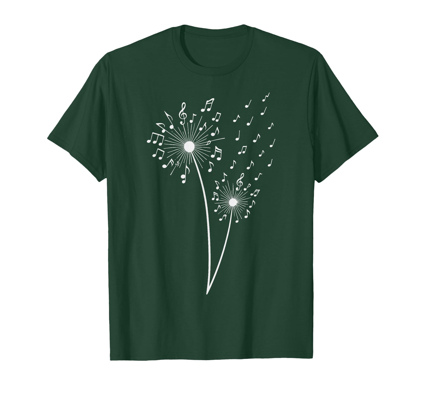 Music Flowers Dandelion Musician T-Shirt