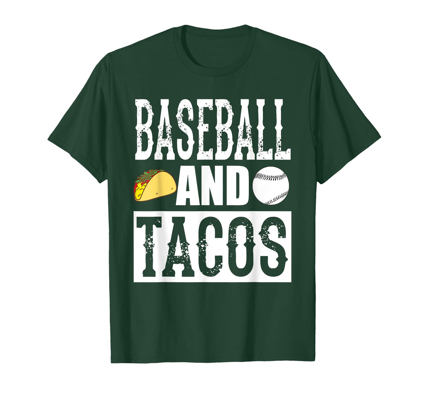 Baseball and Tacos Funny Taco T-Shirt T-Shirt