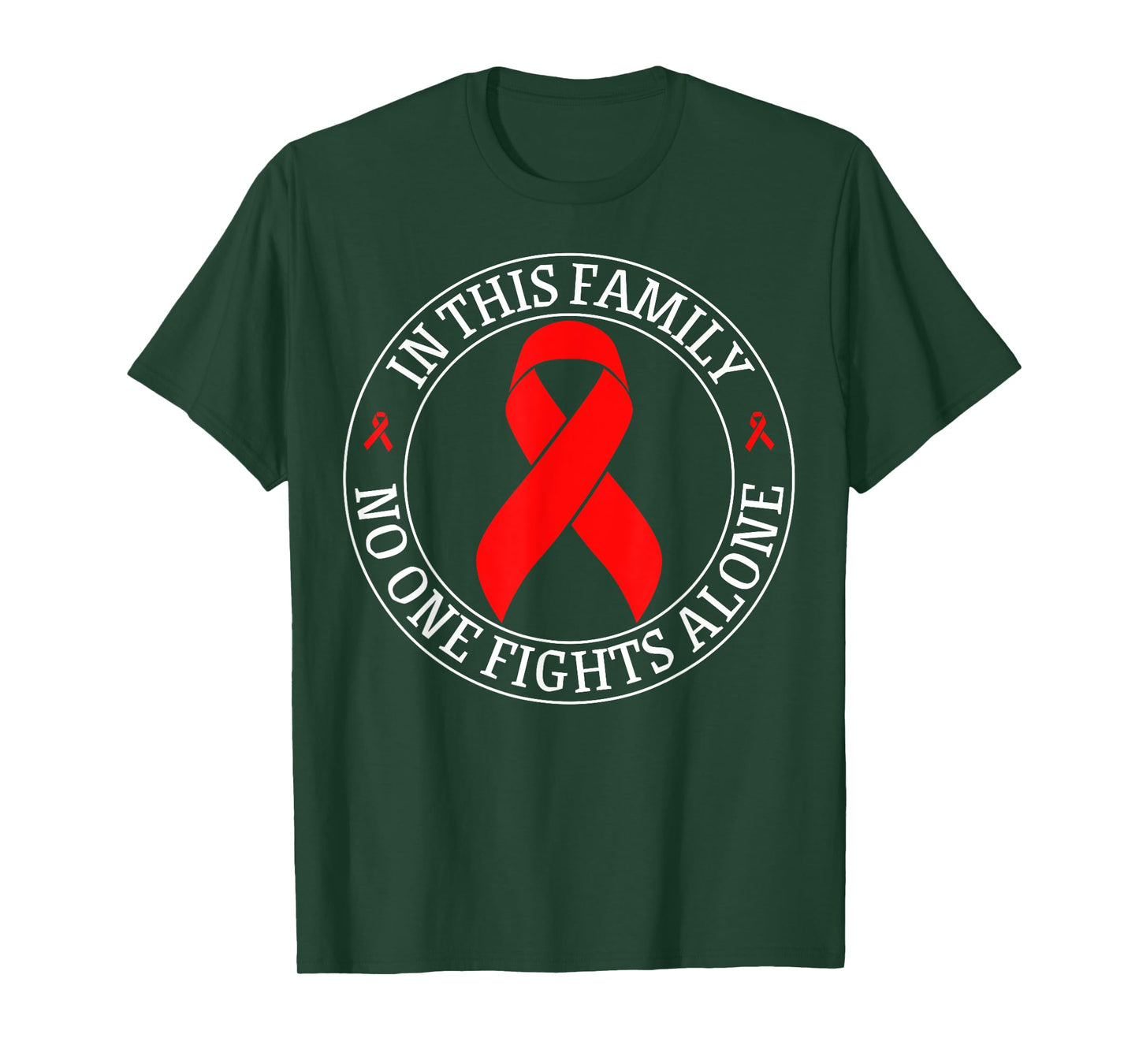 In This Family No-one Fight Alone Blood Cancer Awareness T-Shirt
