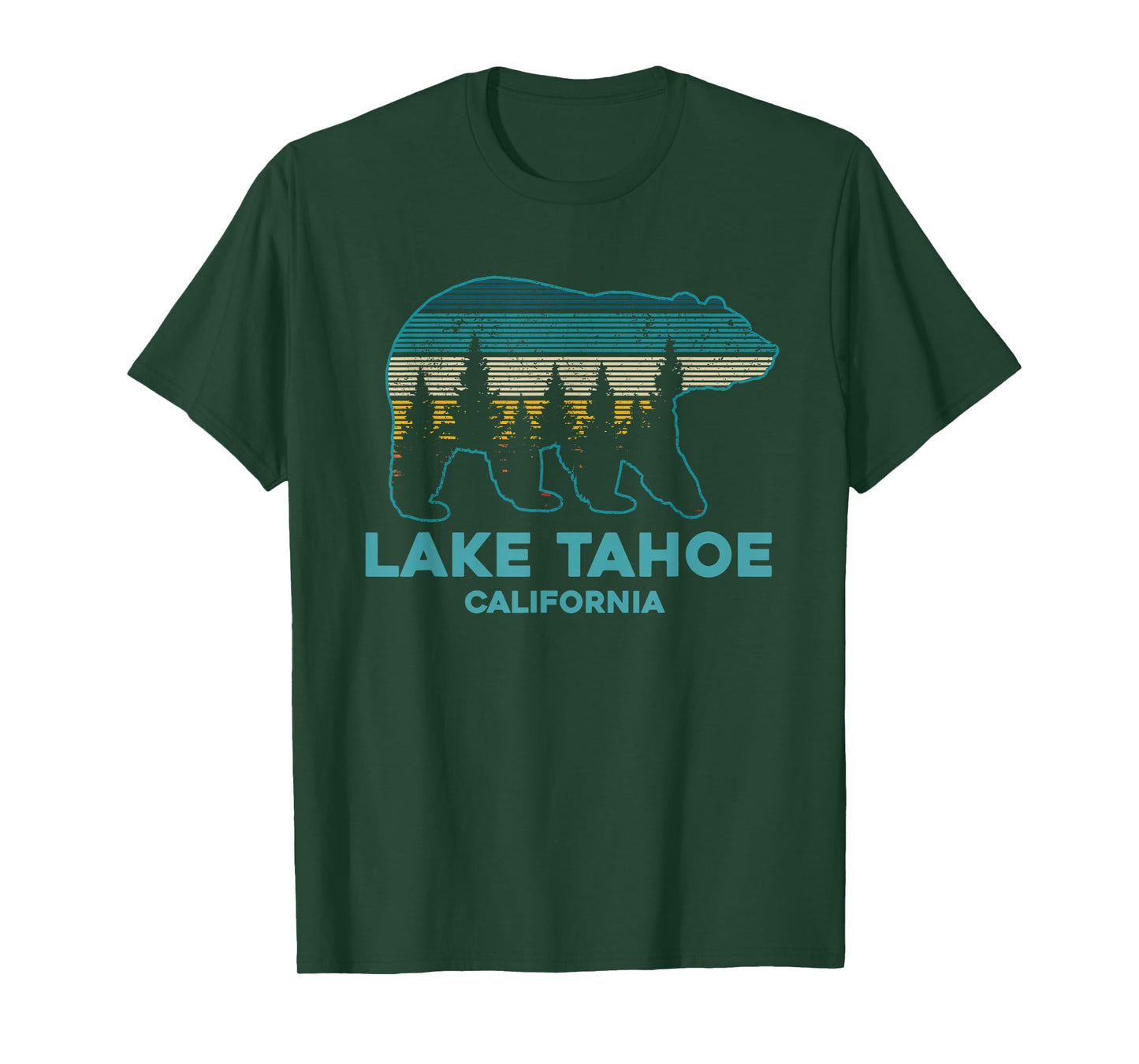Lake Tahoe Vintage California Grizzly Bear Souvenir Gift T-Shirt