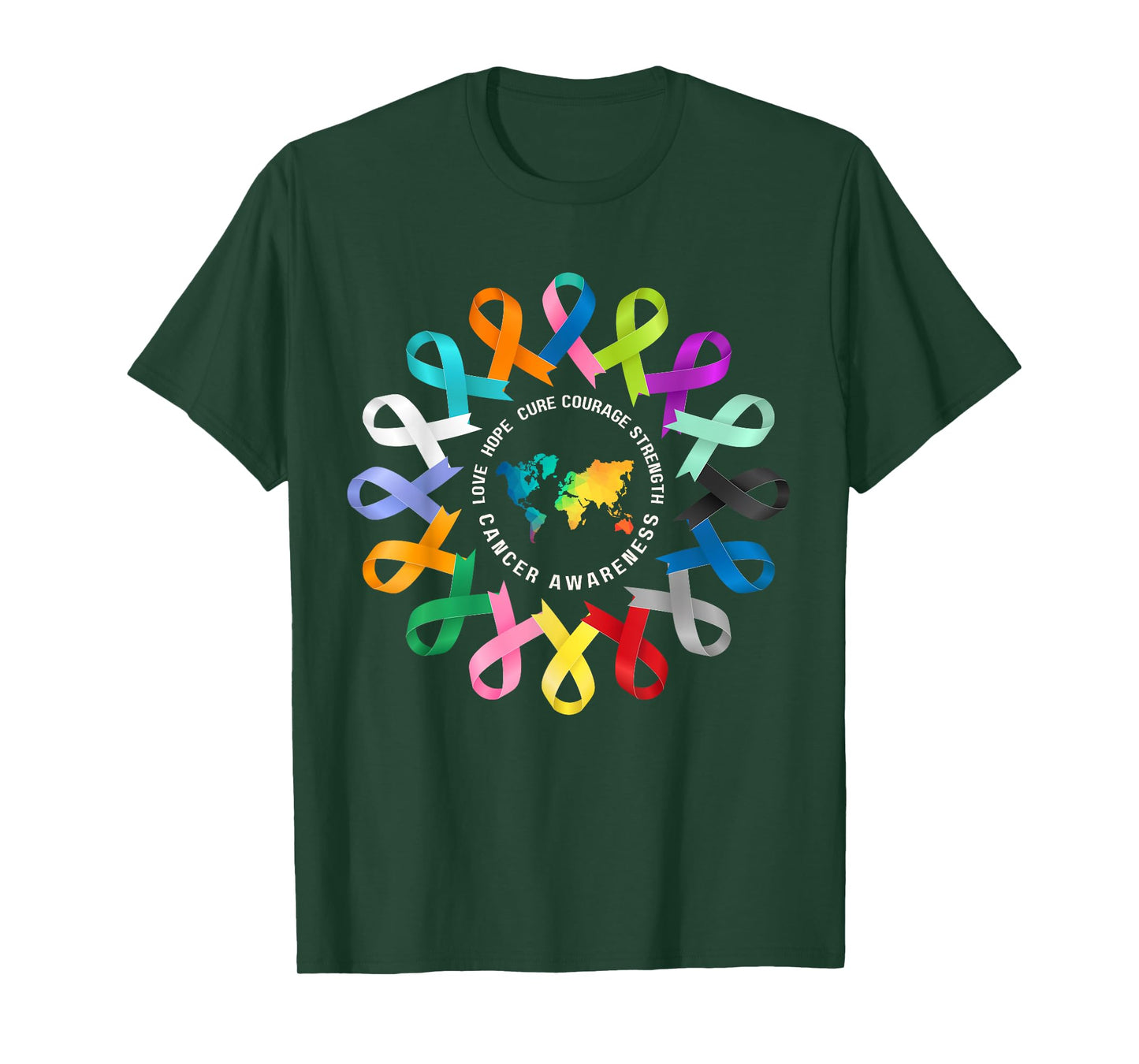 All Cancer Matters Awareness Fight Cancer Ribbon Support T-Shirt