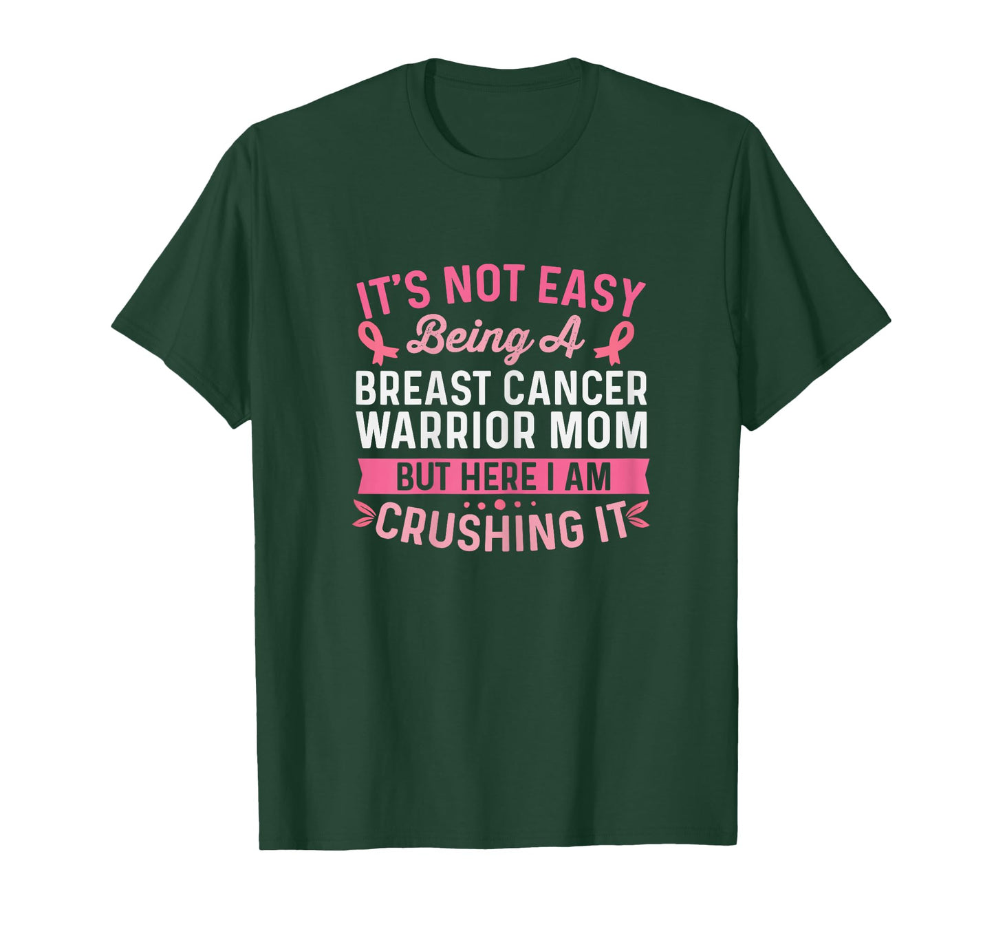 Breast Cancer Warrior Mom Breast Cancer Awareness Wife T-Shirt