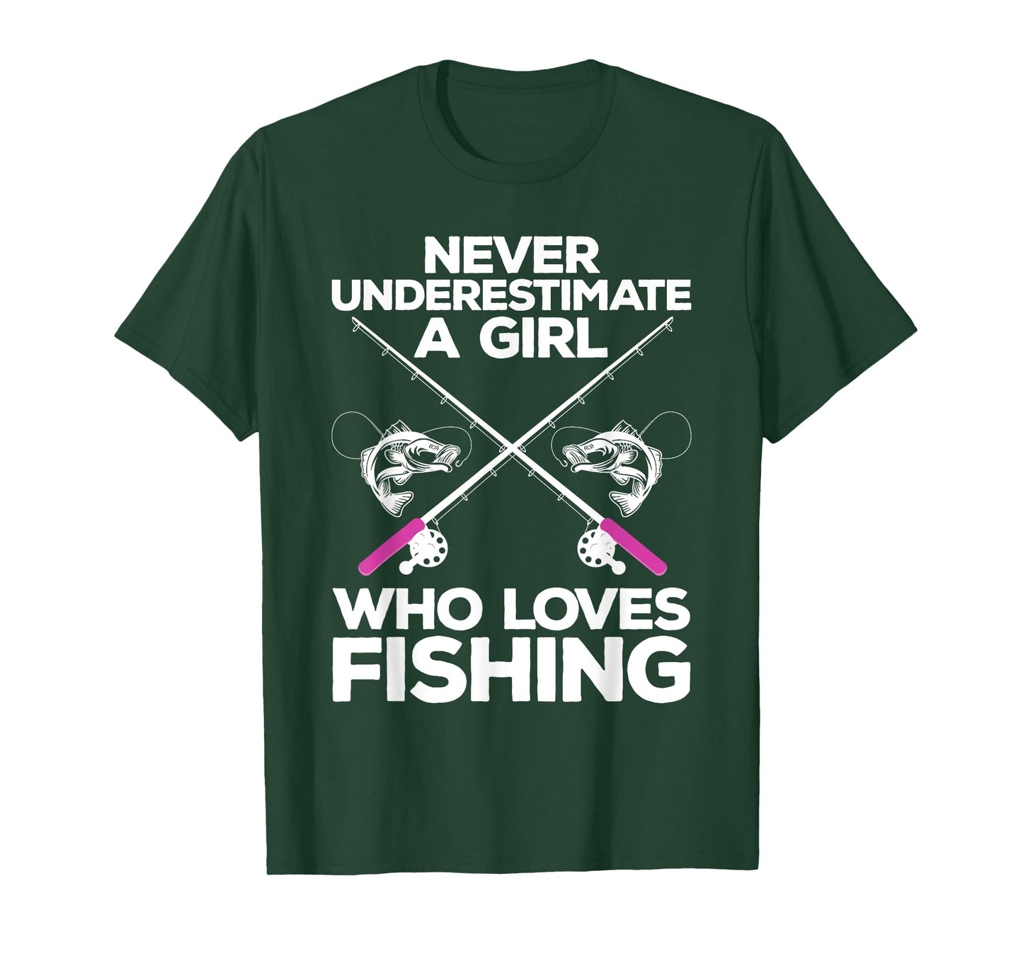 Cool Fishing For Women Girls Fisherman Fish Lure Saltwater T-Shirt