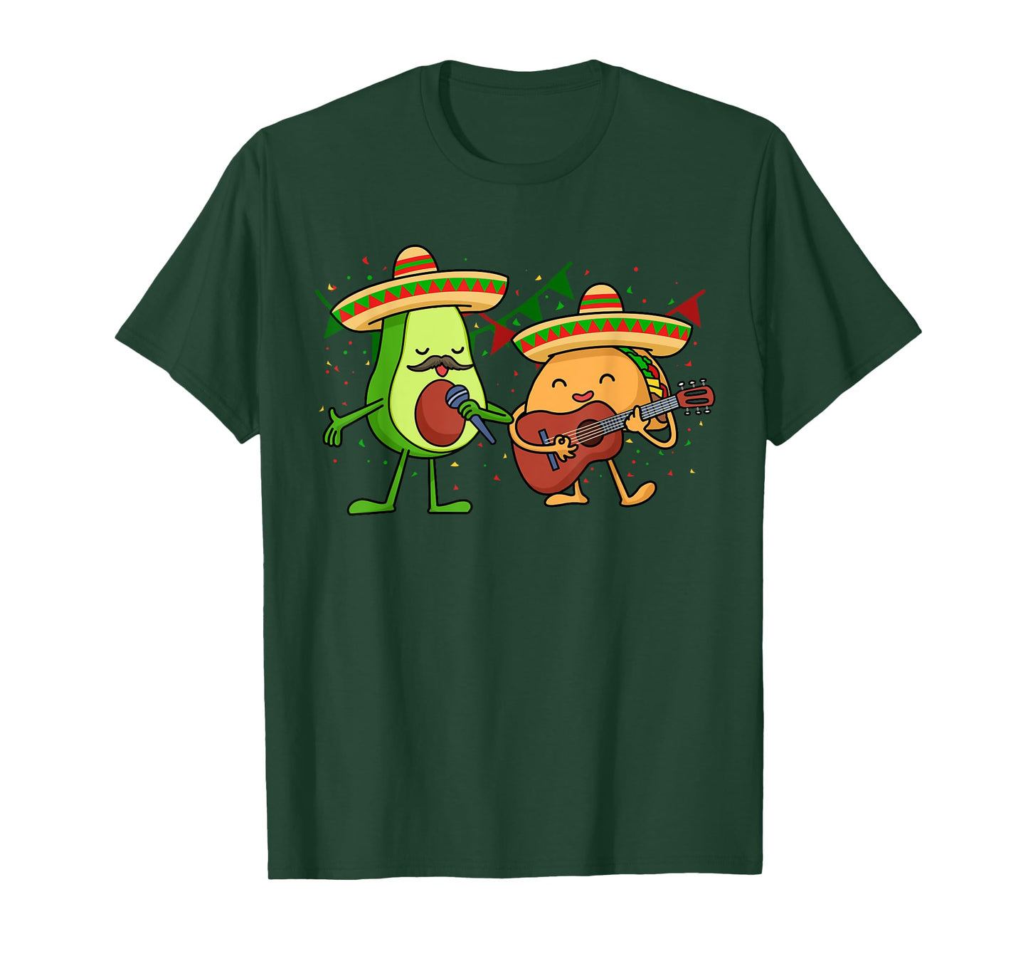 Let's Fiesta Avocado And Tacos Cinco de Mayo Mexican Party T-Shirt