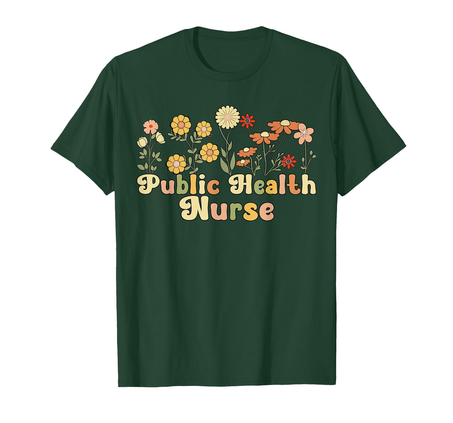 Groovy Public Health Nurse Public Health Nursing T-Shirt