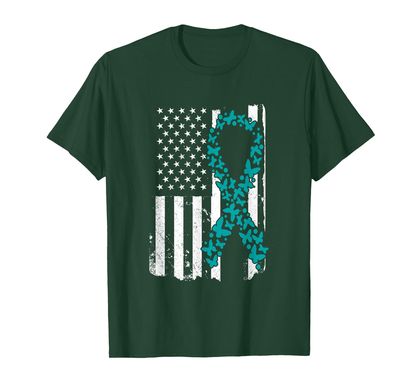 Ovarian Cancer Ribbon Awareness Mother's Day T-Shirt
