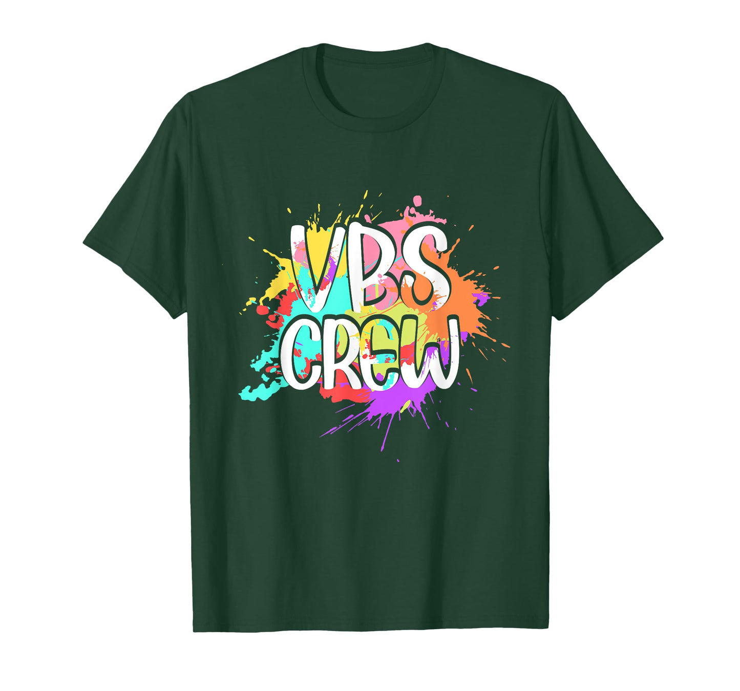 I Love VBS Crew Vacation Bible School Paint Splatter T-Shirt