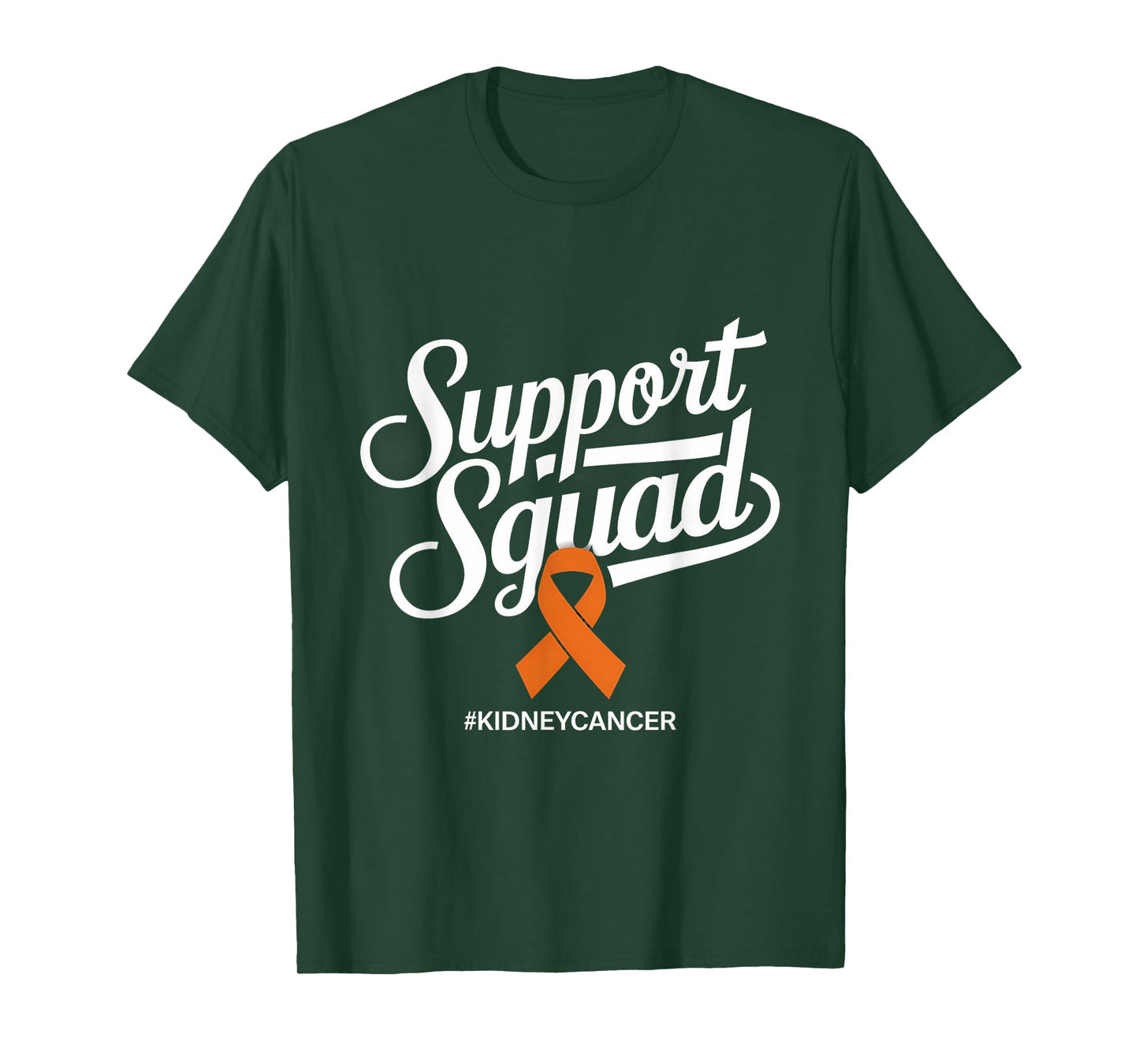 Kidney Cancer Survivor Orange Ribbon Support Squad T-Shirt