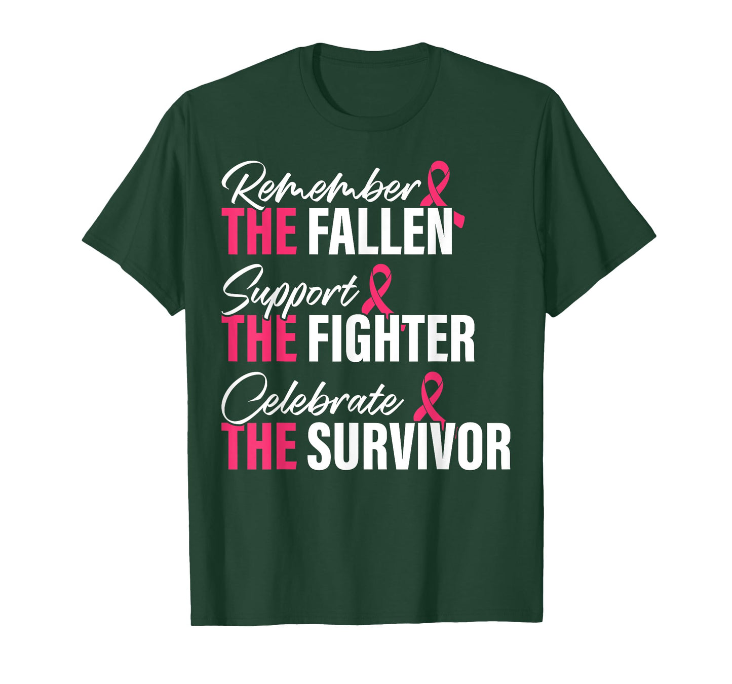 Breast Cancer Awareness Remember Support Celebrate T-Shirt