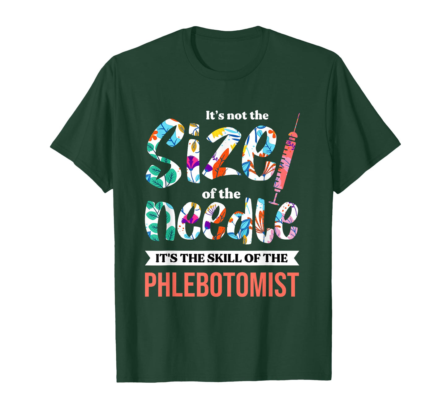 Phlebotomist Skill Syringe Phlebotomy Medical Nurse Blood T-Shirt