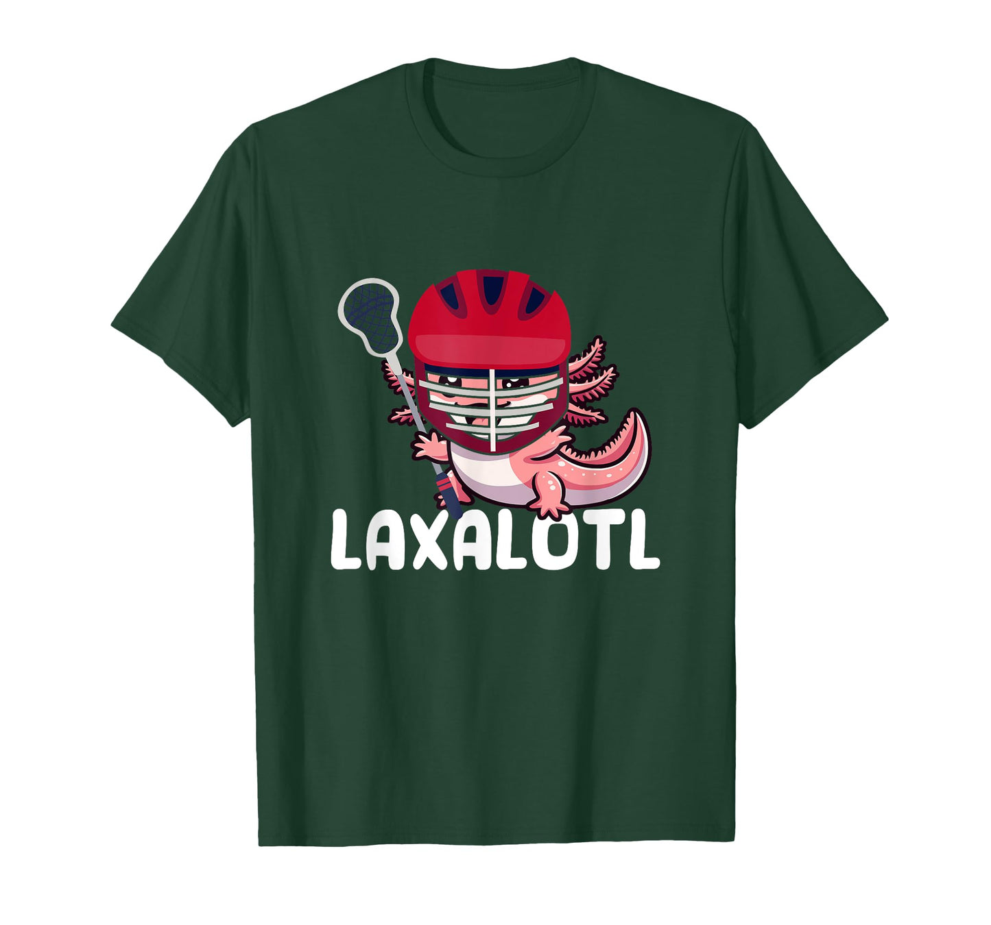 Funny Lacrosse LAX Laxalotl Axolotl Lacrosse Player Athlete T-Shirt