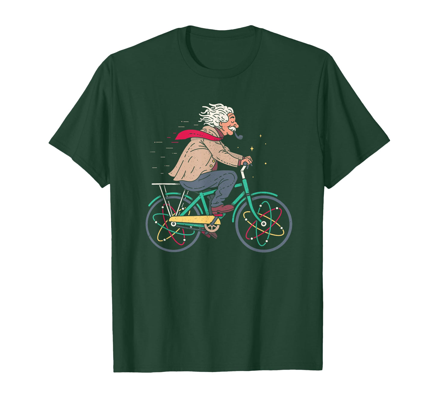 Atomic Bicycle Science Professor Men Kids Chemistry T-Shirt