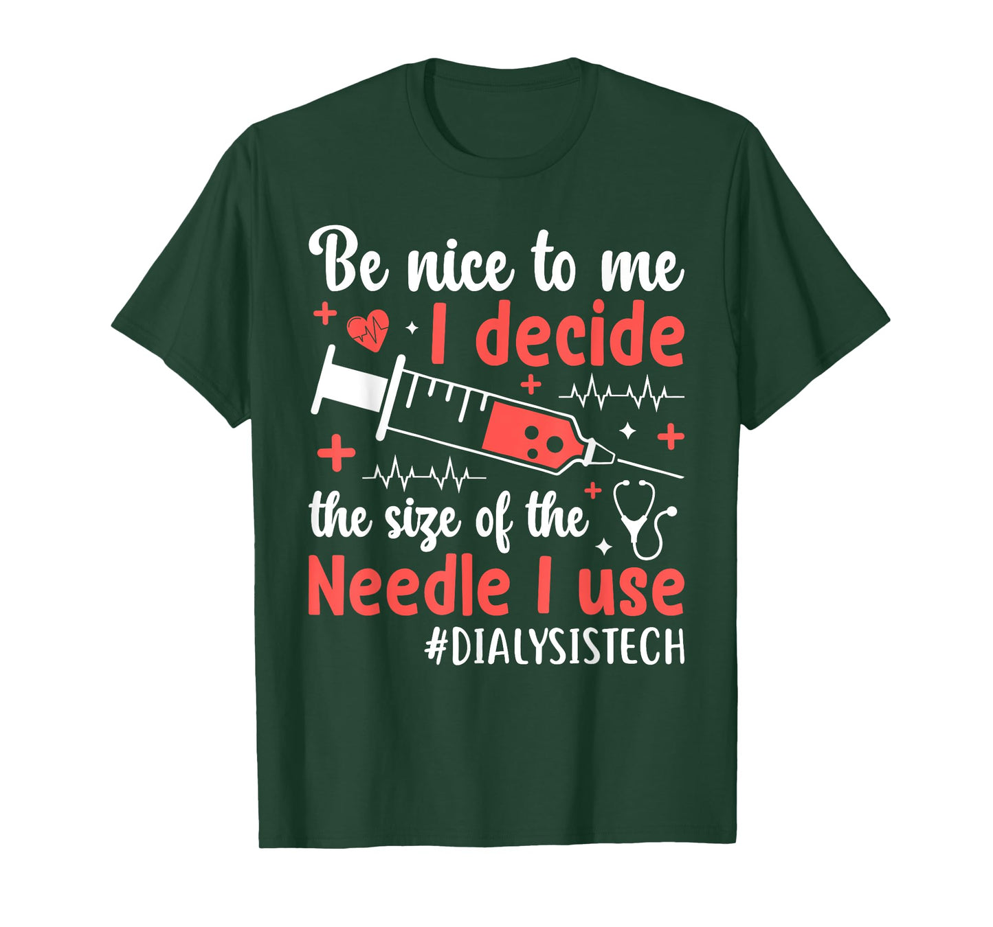 dialysis machine Technician nephrologist Tech Unisex-Adults Dialysis Technician Nurse Kidney RN Dialysis Tech T-Shirt