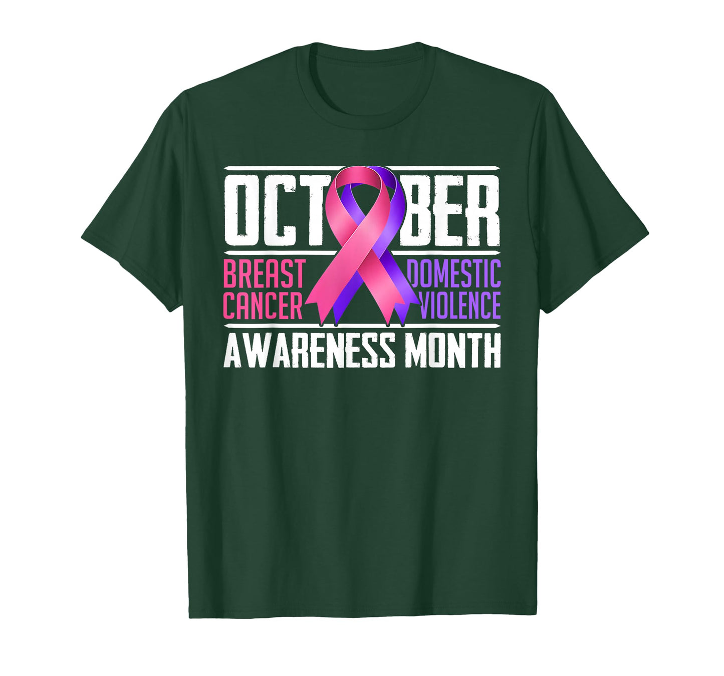 Breast Cancer and Domestic Violence Awareness Month T-Shirt