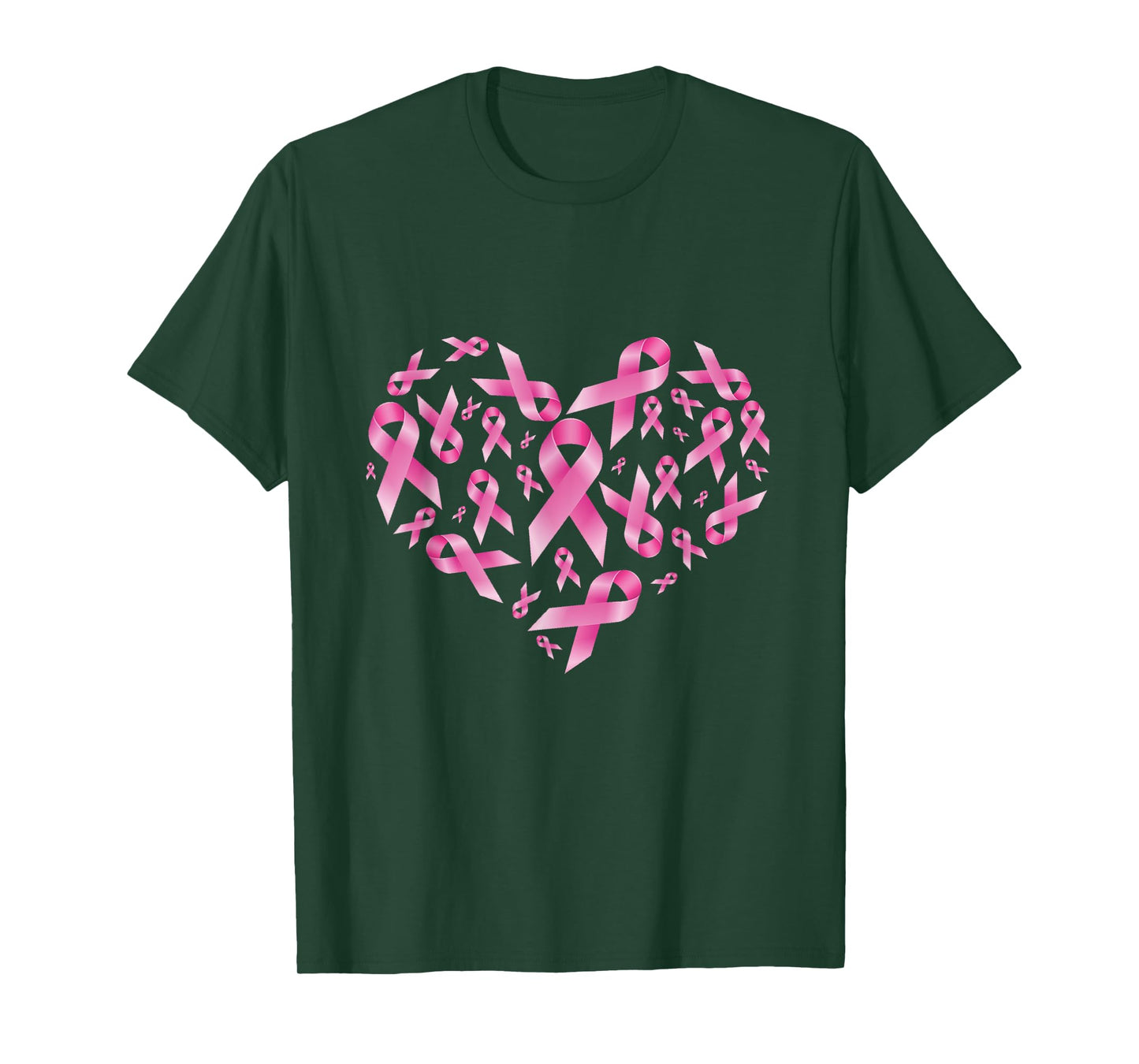 Breast Cancer Awareness Ribbon Heart Warrior T-Shirt