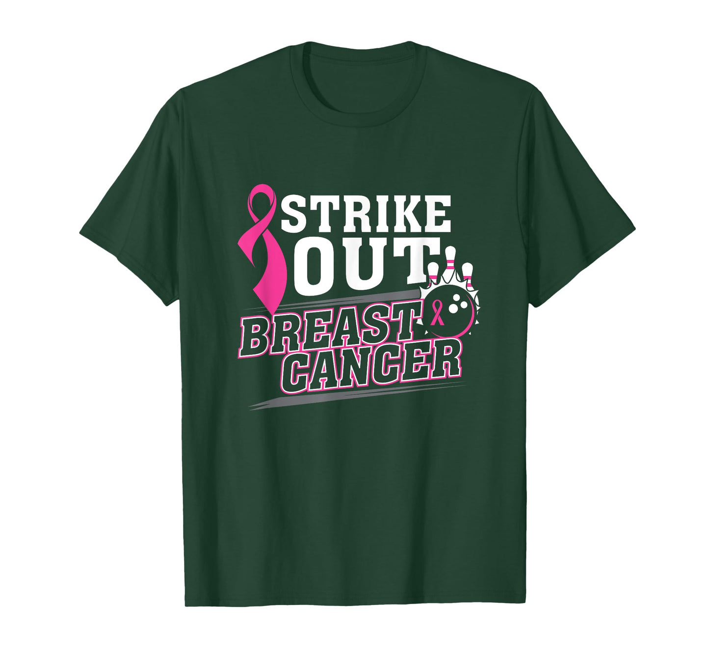 Breast Cancer Awareness Bowling Team T-shirt T-Shirt