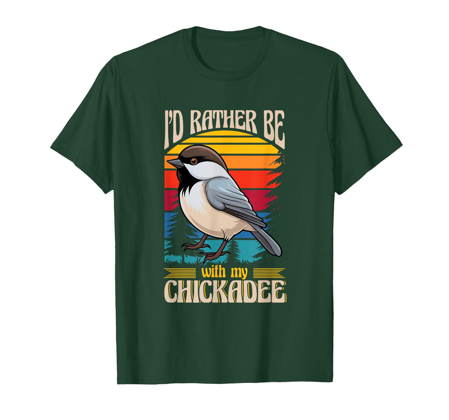 Black Capped Chickadee Lover Birding Birdwatcher Chickadee T-Shirt