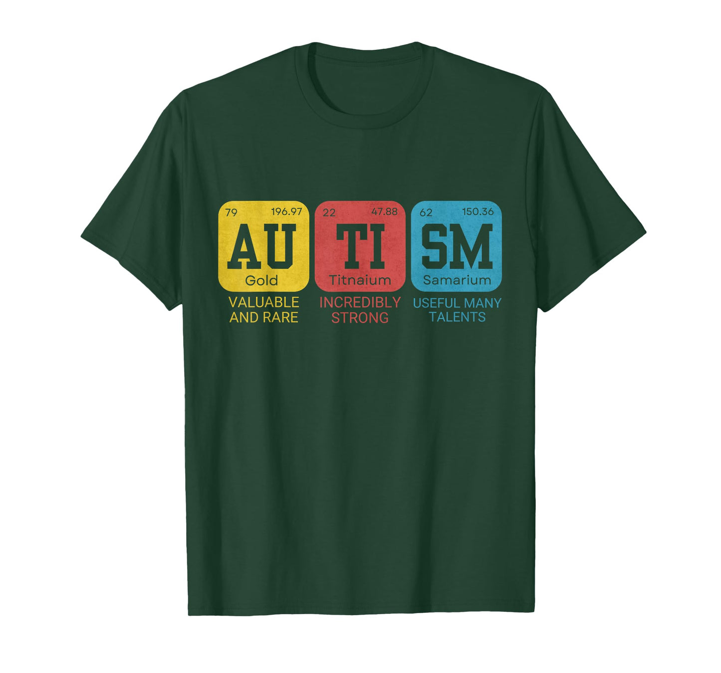 Autism Elements Periodic Table Awareness ASD T-Shirt