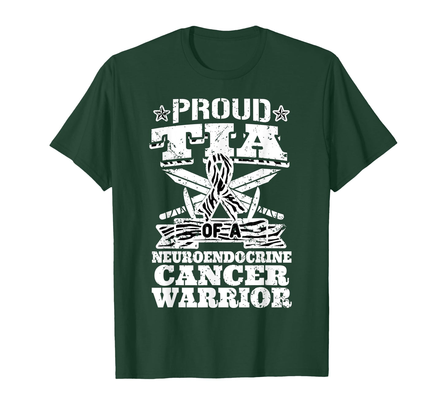 Proud Tia Of A Neuroendocrine Cancer Warrior Awareness Aunt T-Shirt