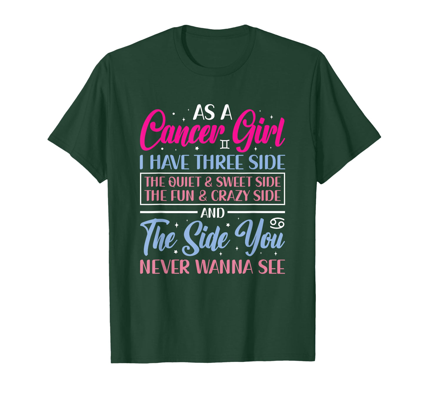 Cancer Girl Cancer Zodiac Sign Astrology Astrological Sign T-Shirt