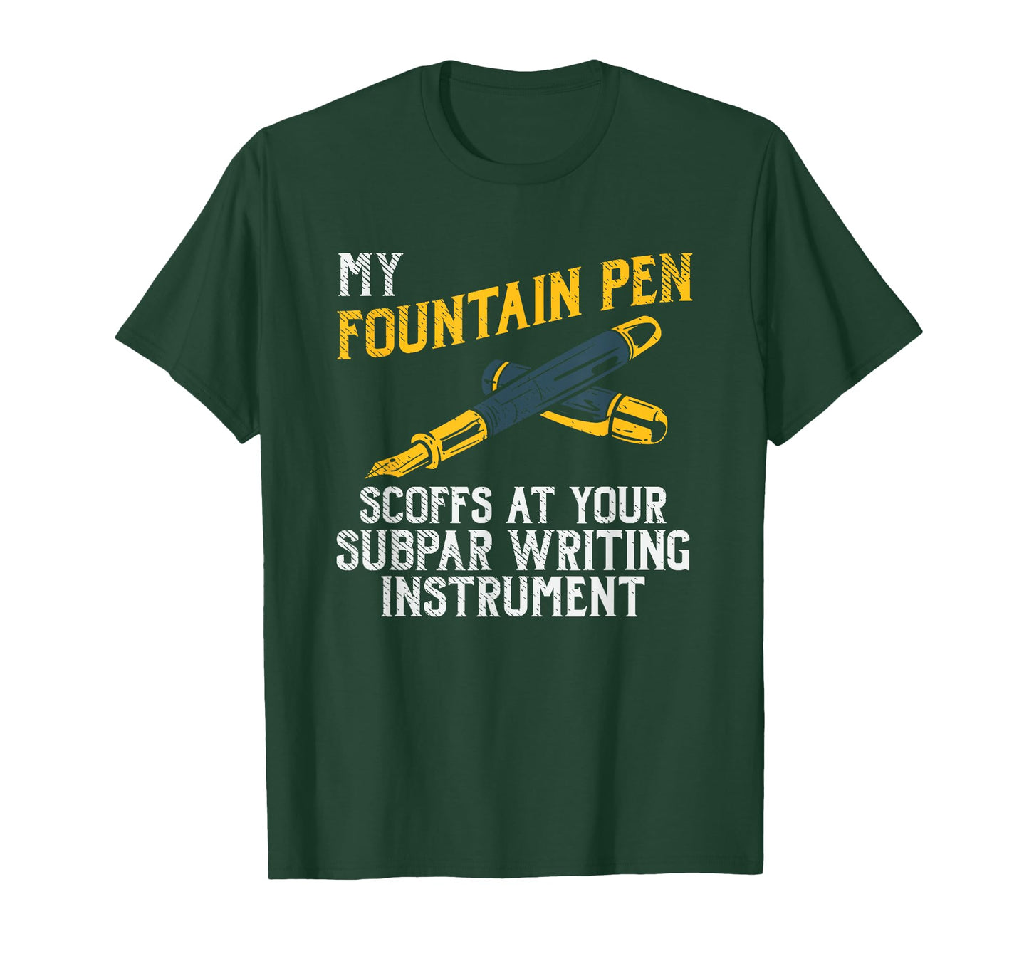 Fountain Pen Writing Teacher Writers Handwriting Collector T-Shirt for Men Women Girls Kids