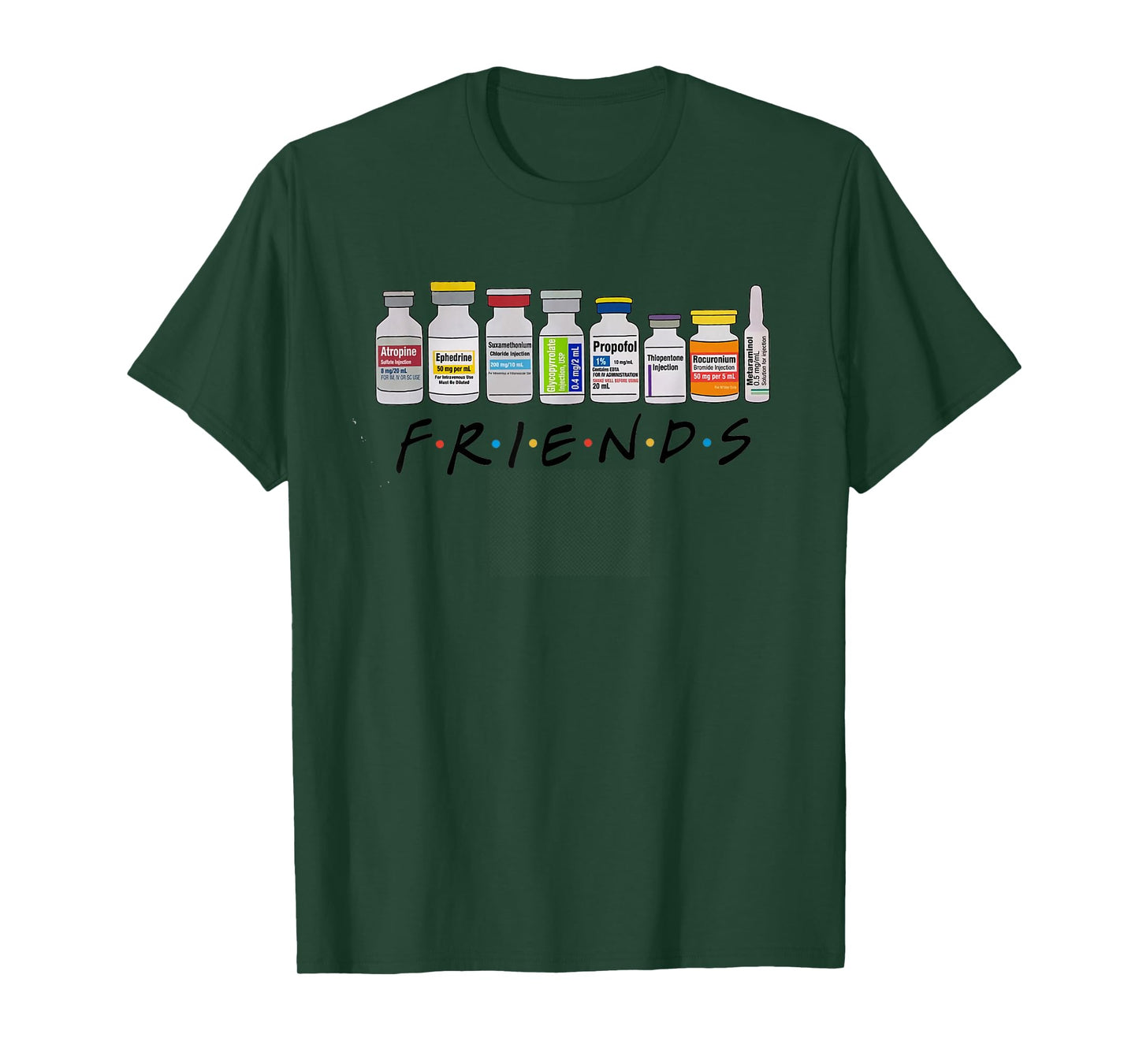 Nurse Friends ICU Propofol Crna ICU Critical Care Nurse T-Shirt