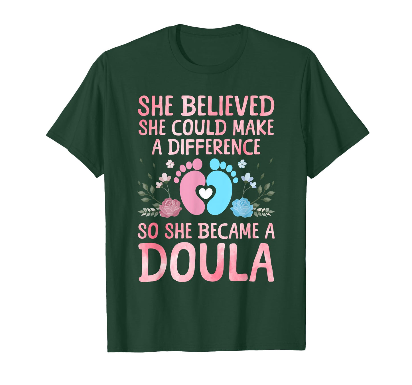 Cute Doula Design For Women Girls Labor & Delivery Doula T-Shirt