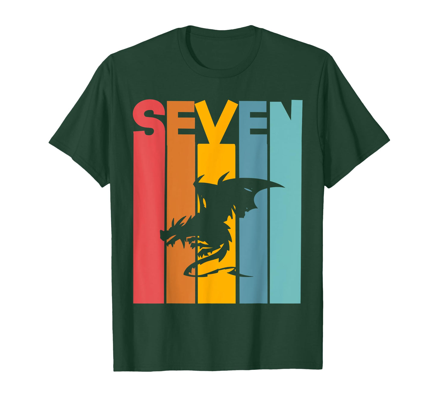 7th Birthday Dragon Children 7 Years Old T-Shirt