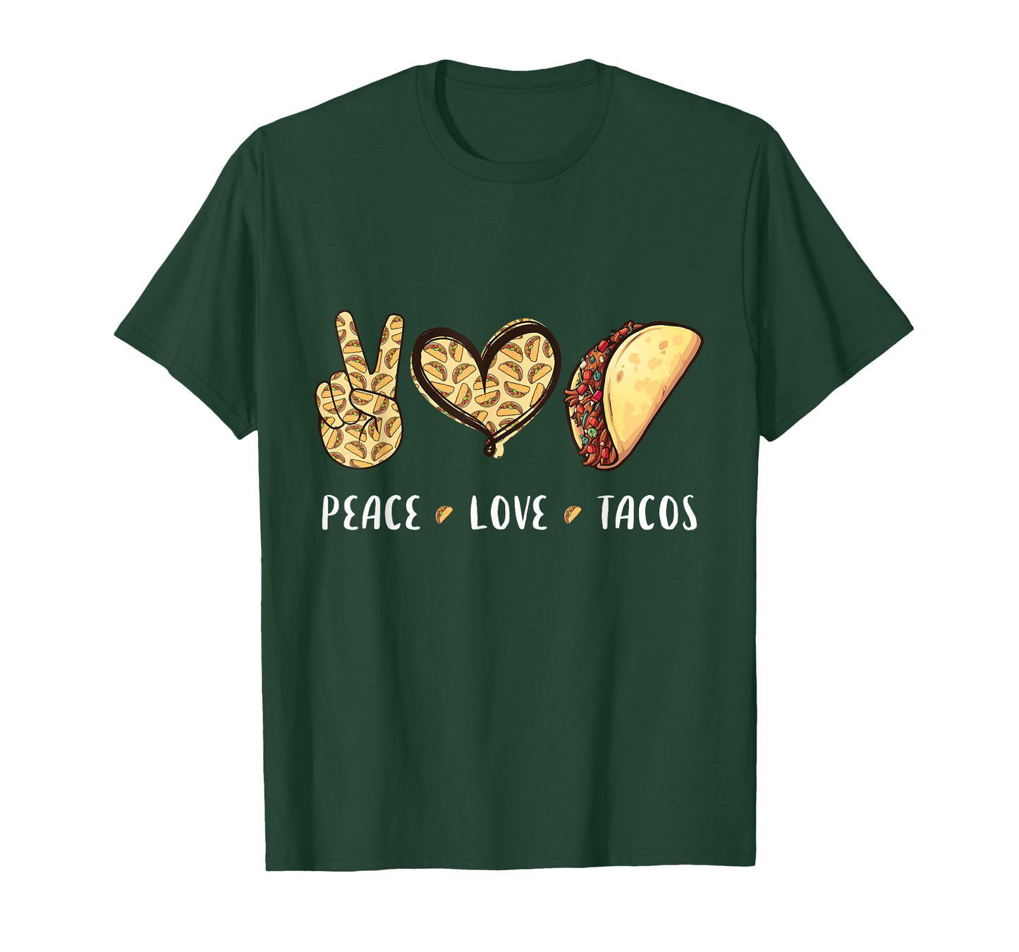 Peace Love Tacos lovers gifts for men women kids boys girls T-Shirt