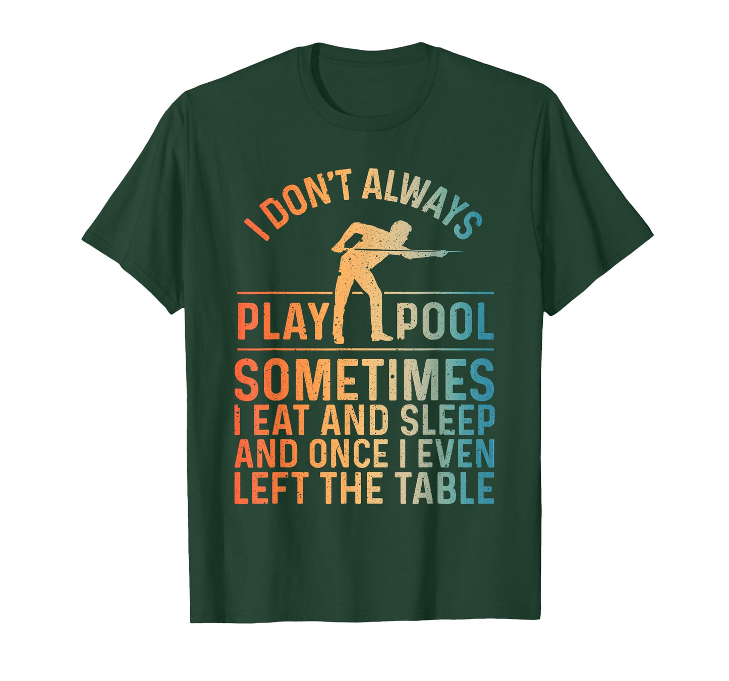 Best Pool Design For Men Women Billiards Lover Pool Player T-Shirt