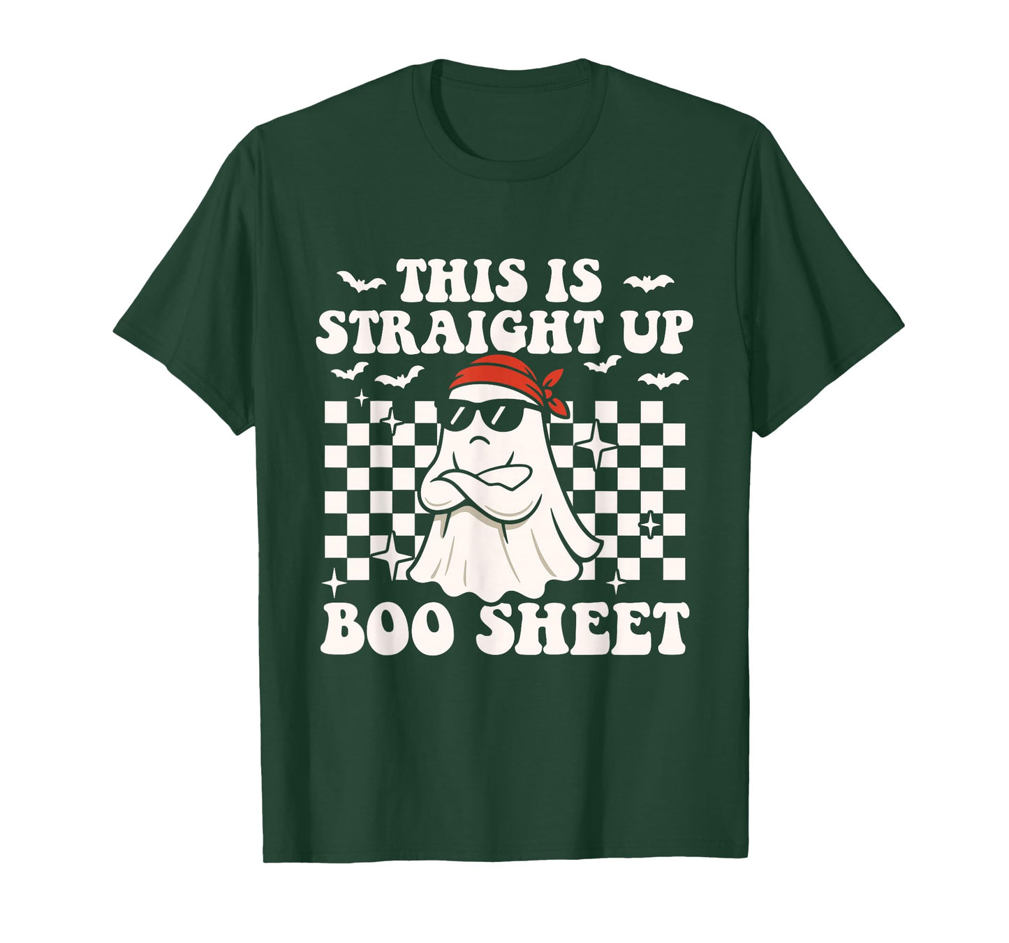 This is Straight Up Boo Sheet - Spooky Halloween Ghost T-Shirt