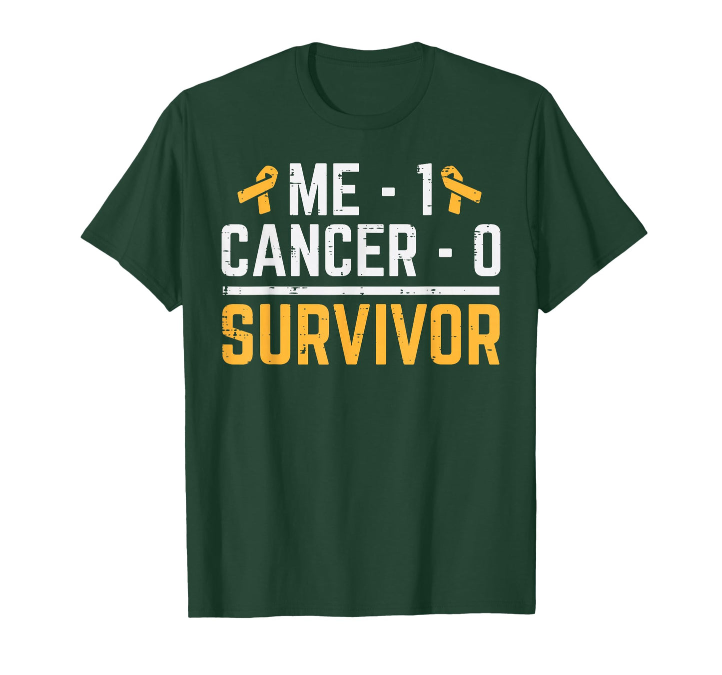 Me 1 Childhood Cancer 0 Survivor Awareness Boys Girls Kids T-Shirt