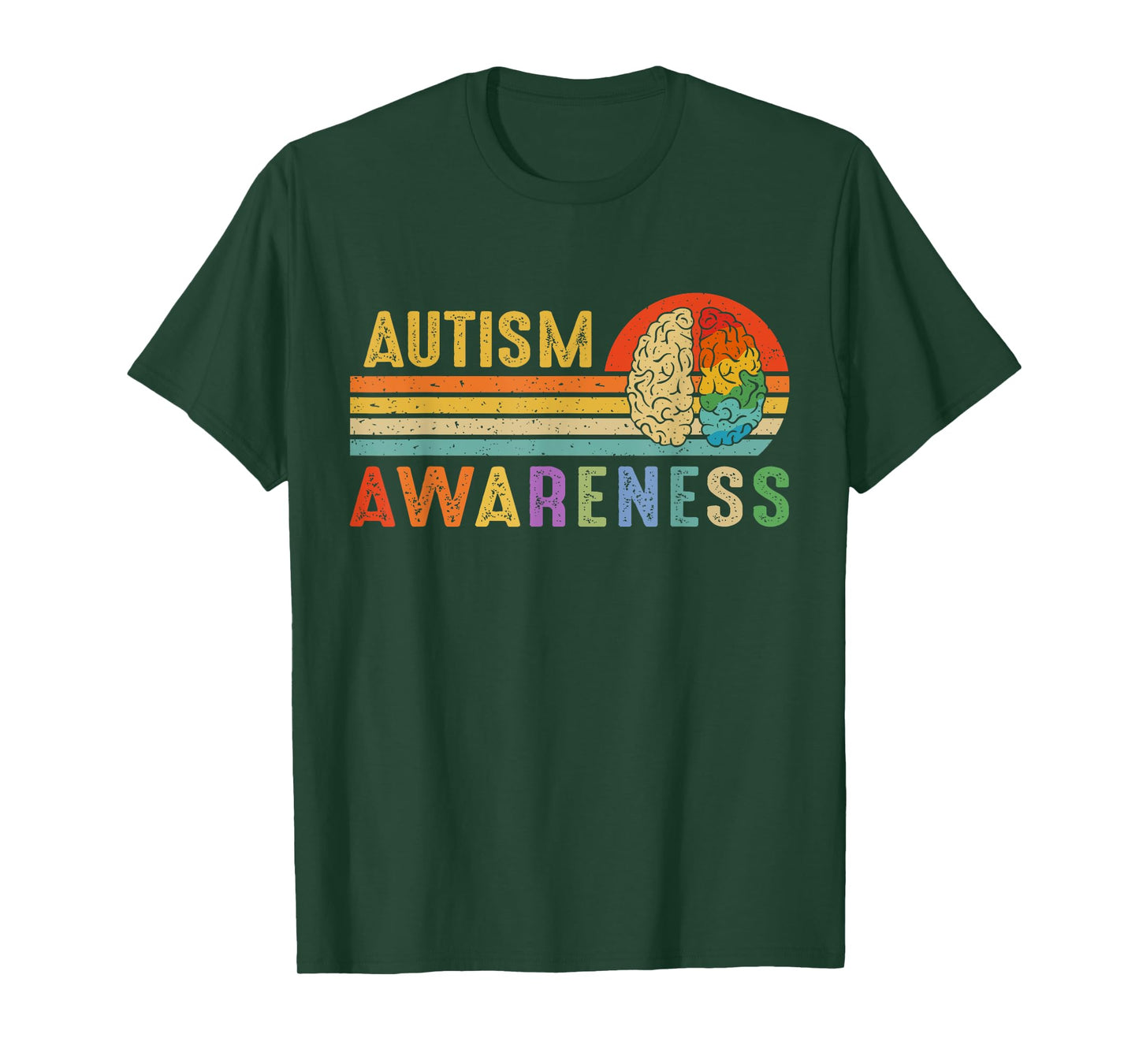 World Autism Awareness Neurodiversity Autistic April Sunset T-Shirt