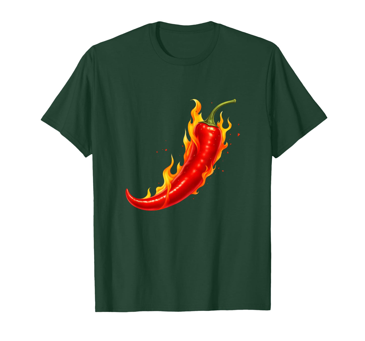 Fiery Chili Pepper Design for Sharpepers and Hot Sauce T-Shirt